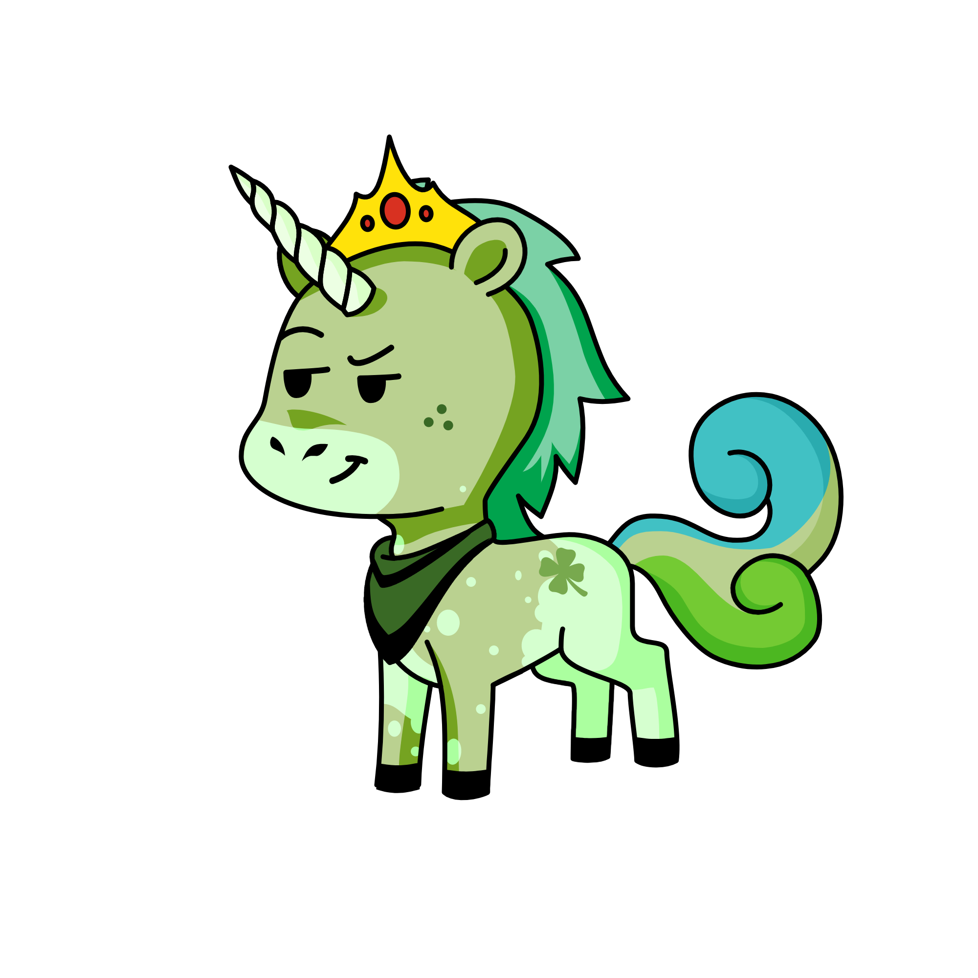 Bent, the unicorn