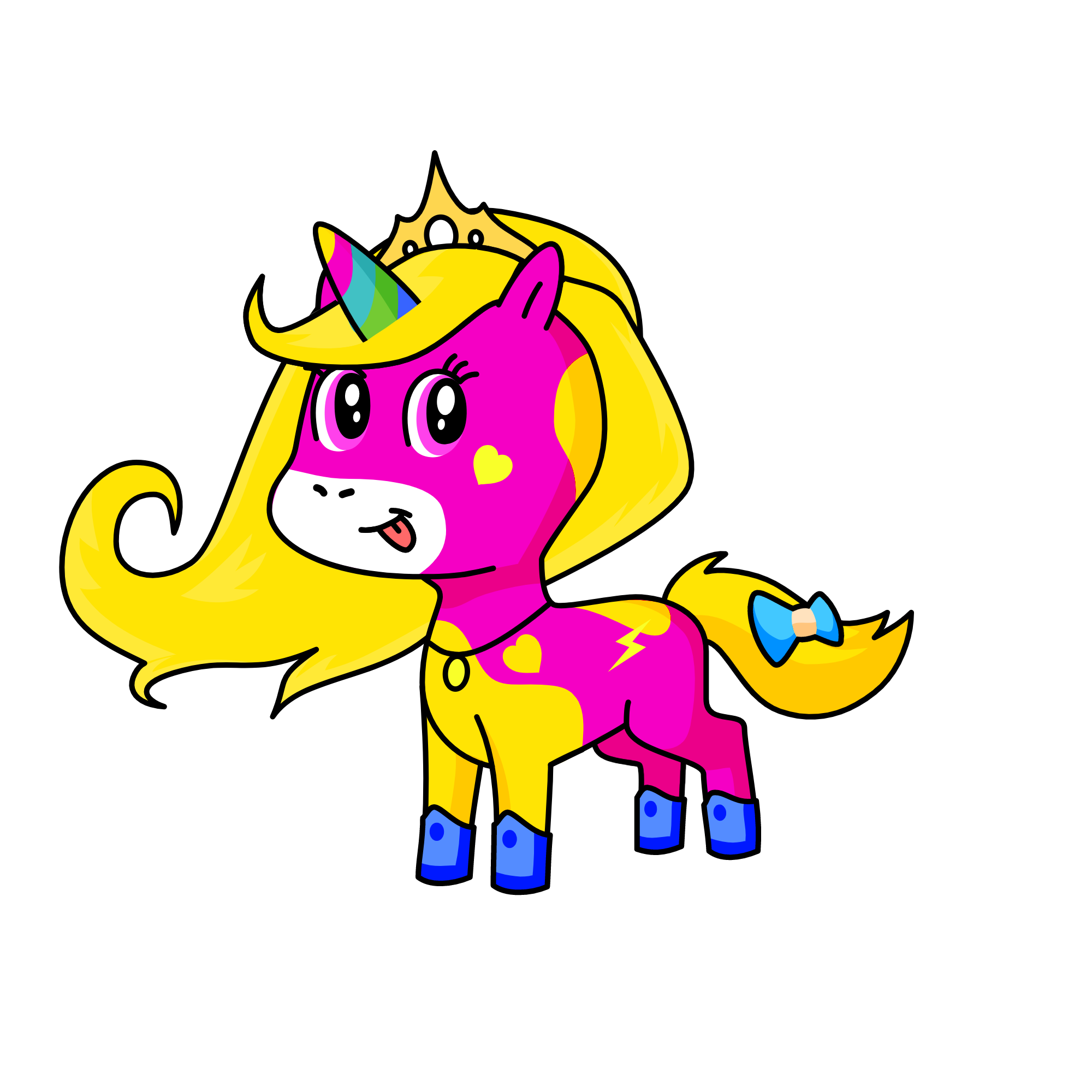 Rainbow, the unicorn