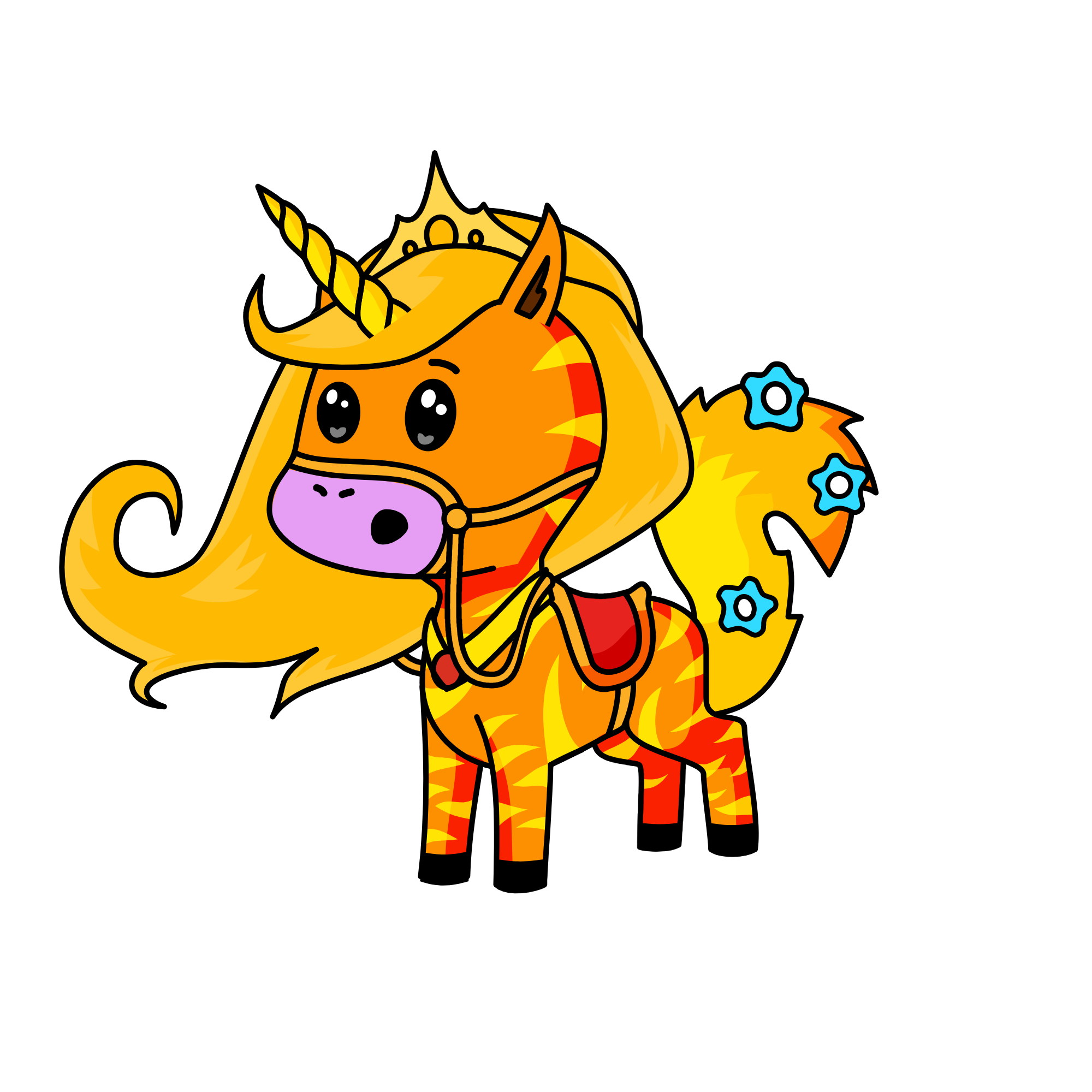 Sunset Simmer , the unicorn