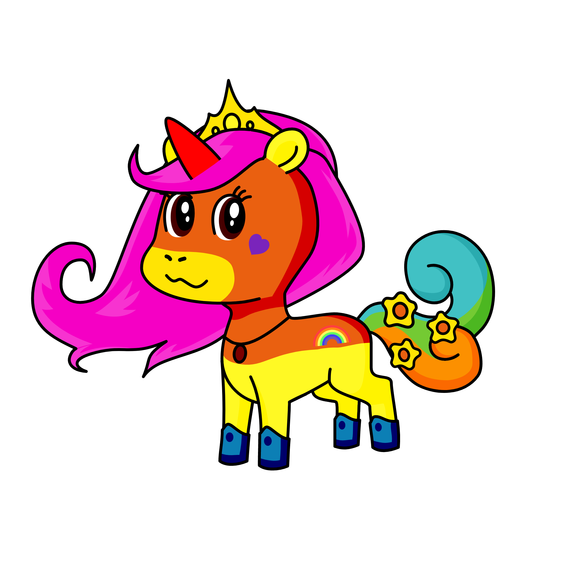 raibow, the unicorn