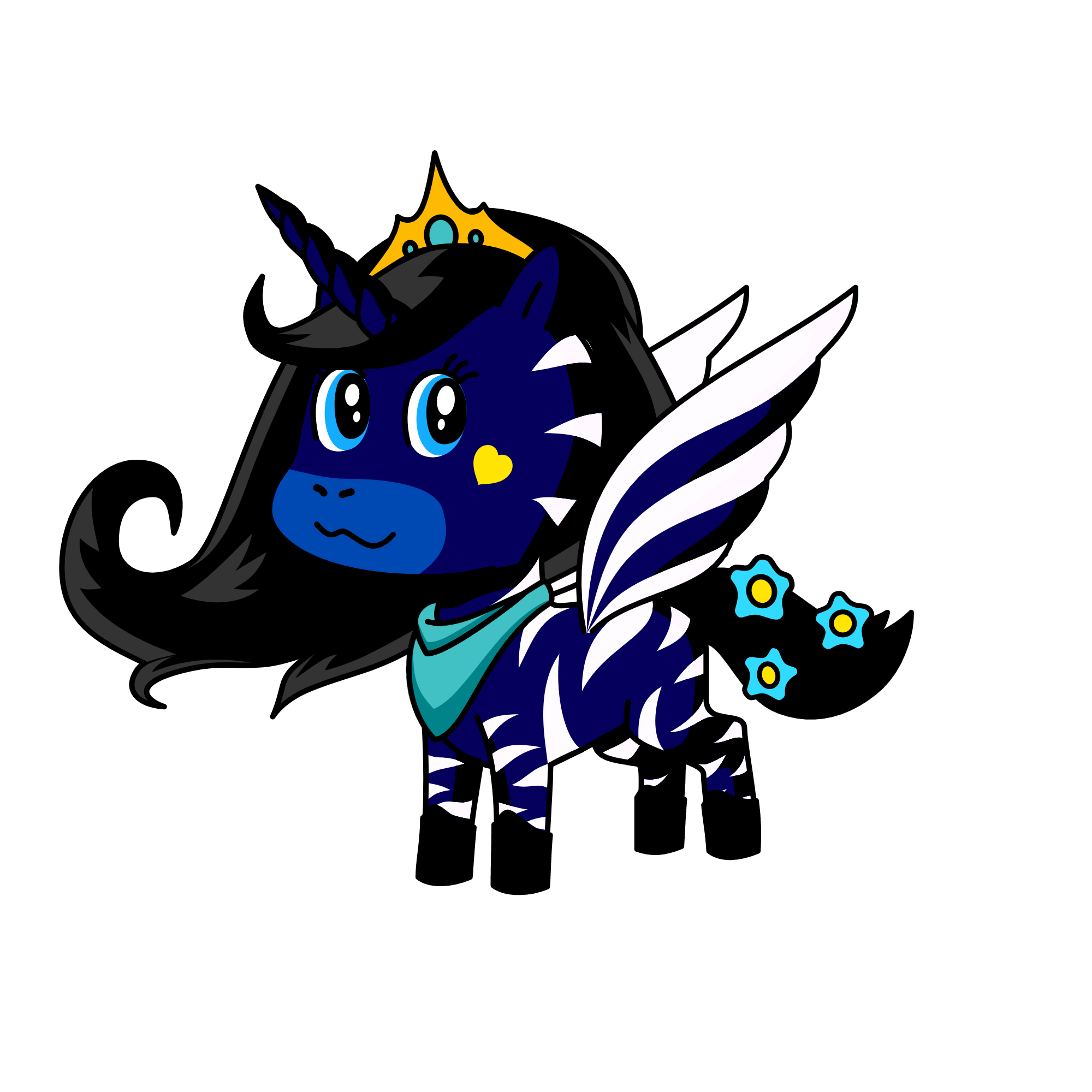 Sapphire, the unicorn