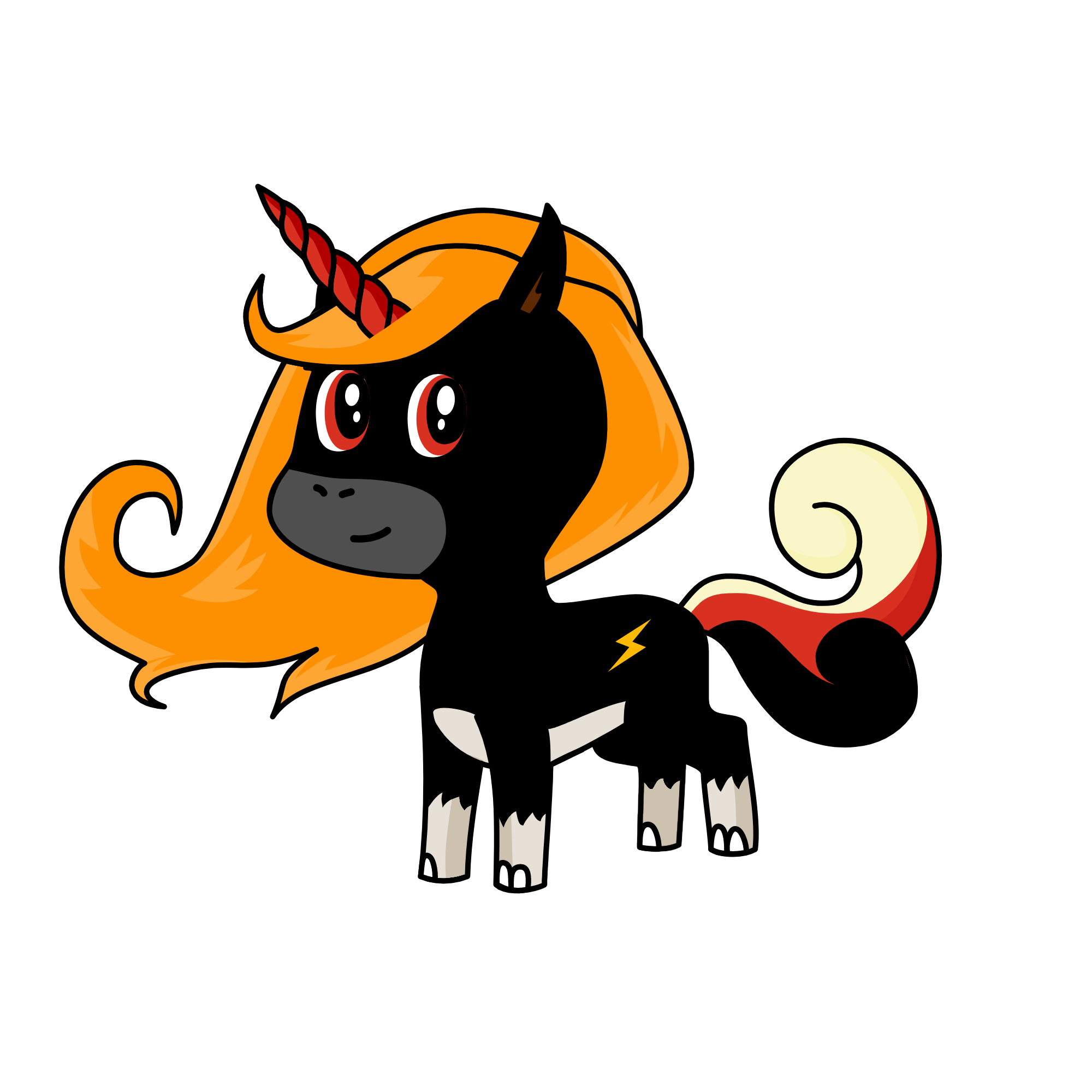 Evil, the unicorn