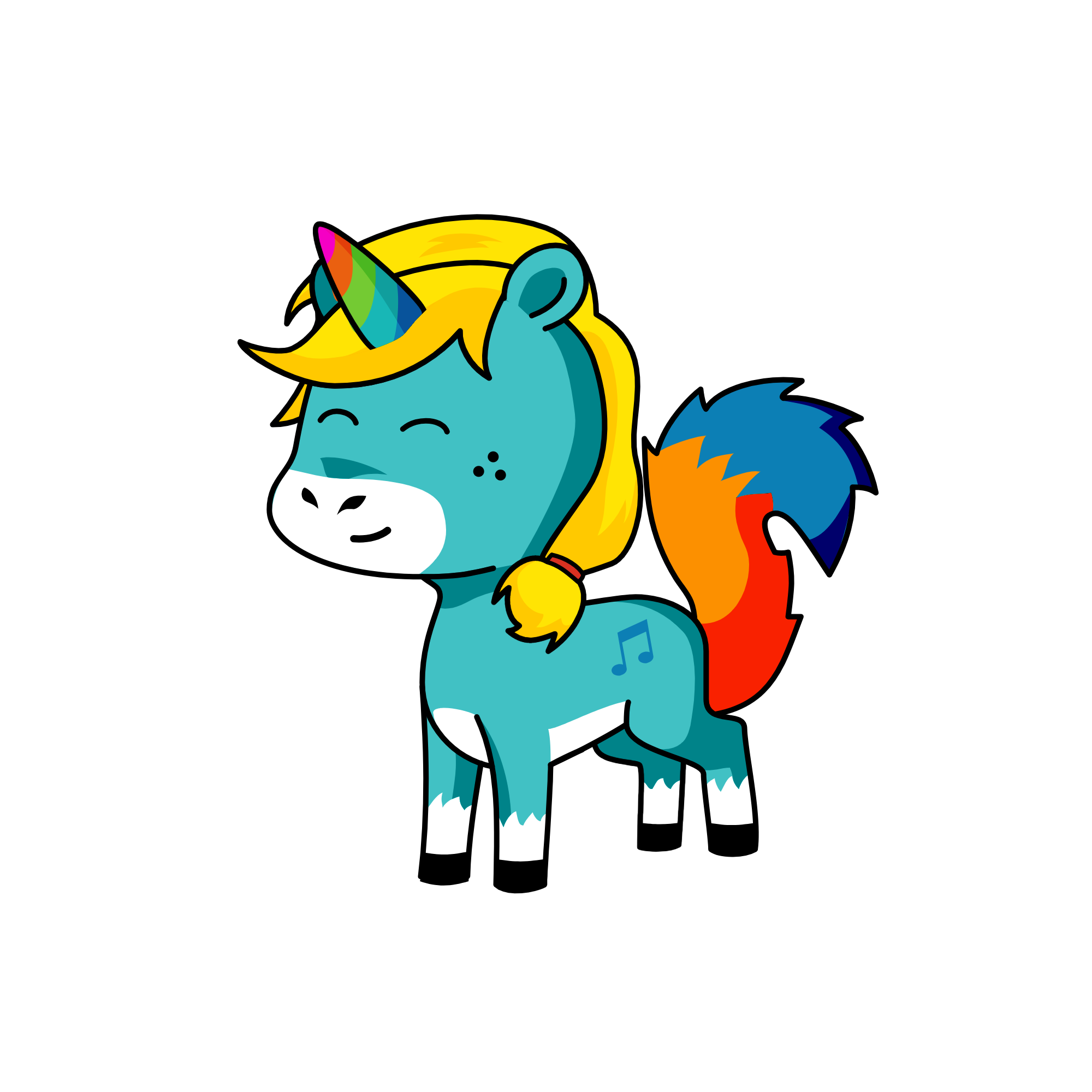 pony, the unicorn