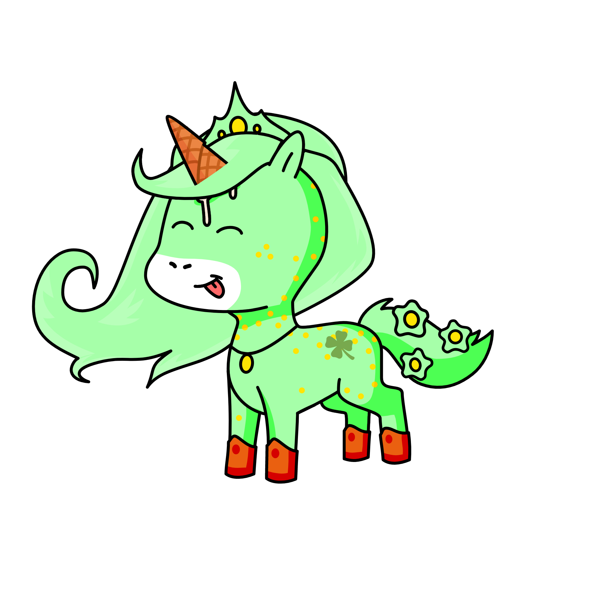 Lucky Clover, the unicorn
