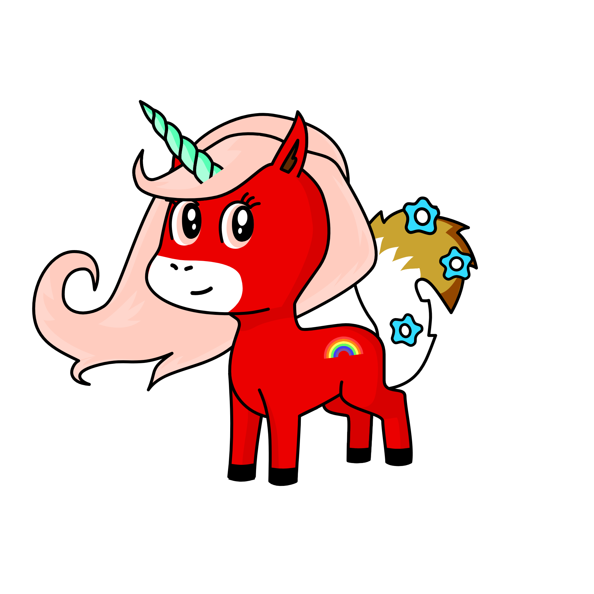 fox, the unicorn