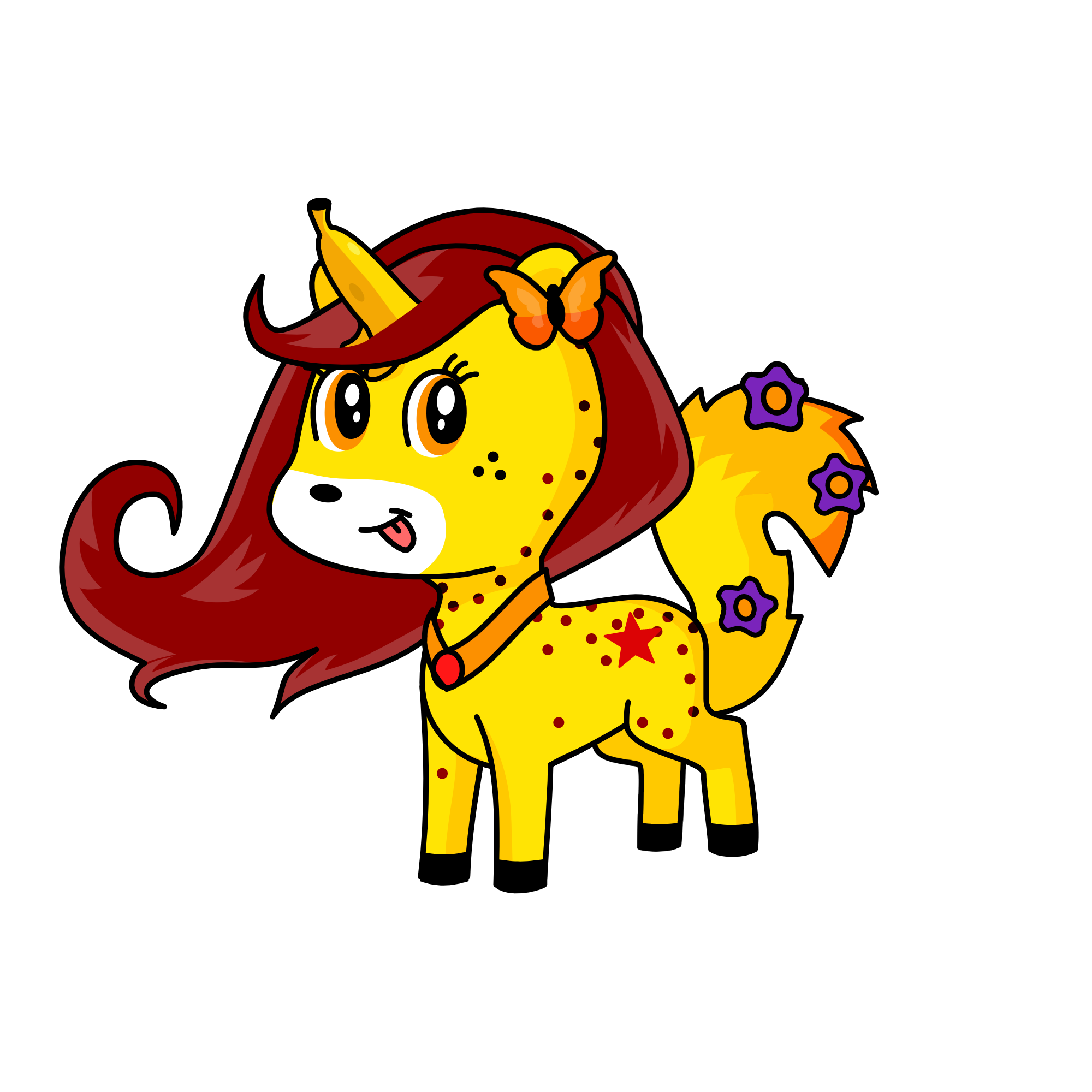 Banana Nut, the unicorn