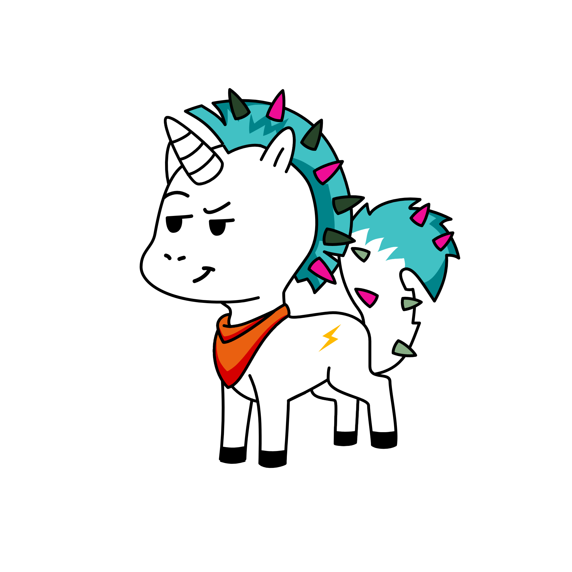 spikes, the unicorn
