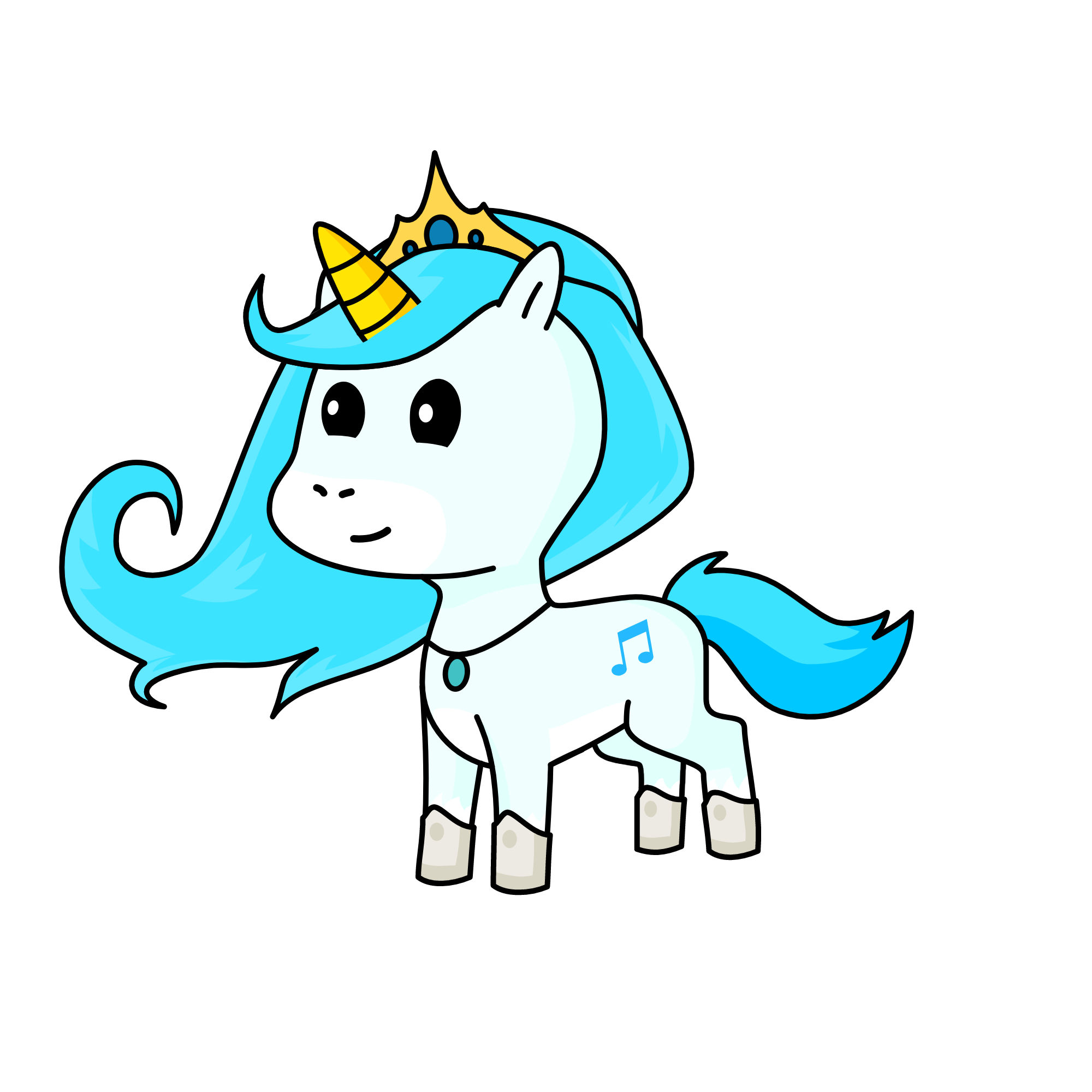 snowy, the unicorn