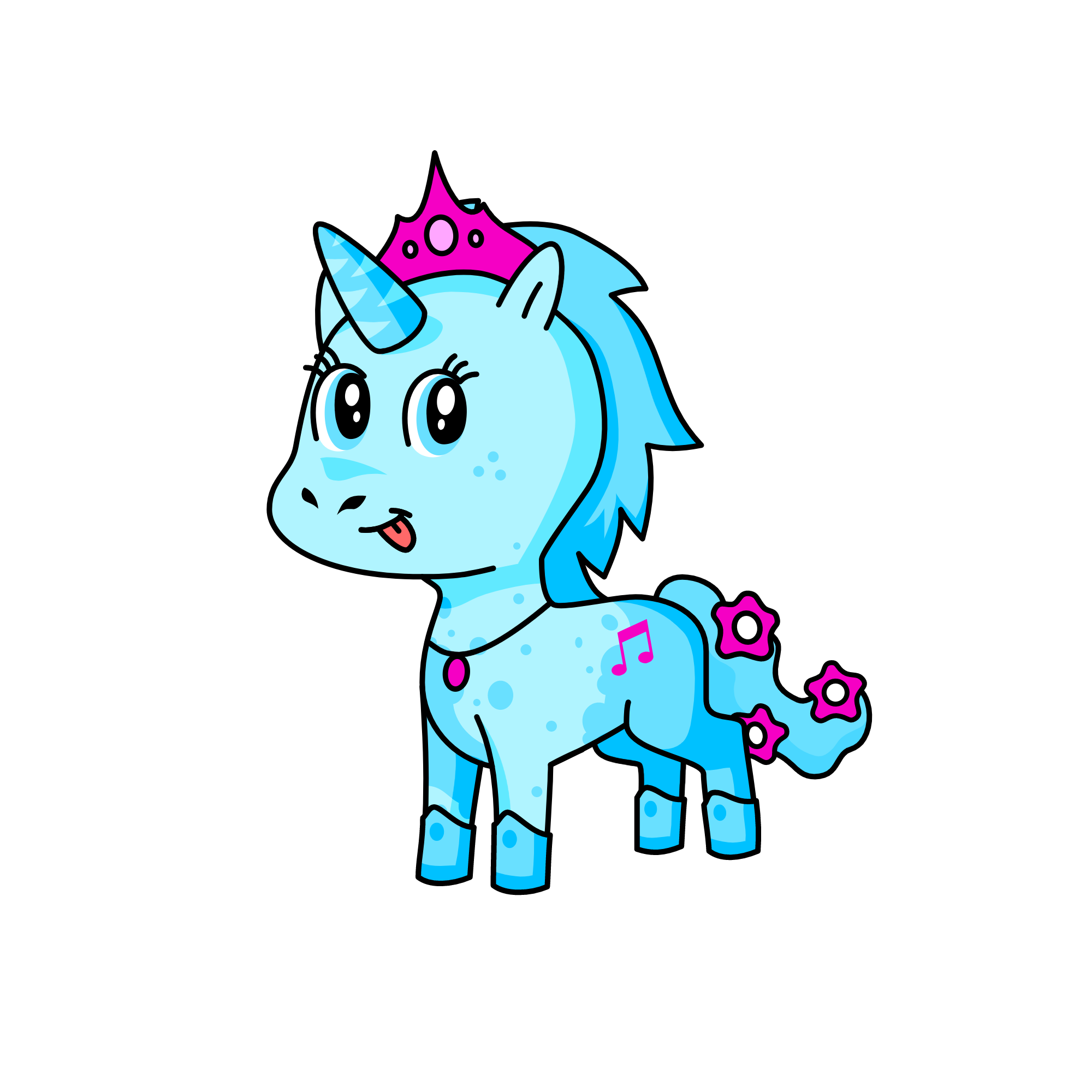 BlueBell, the unicorn