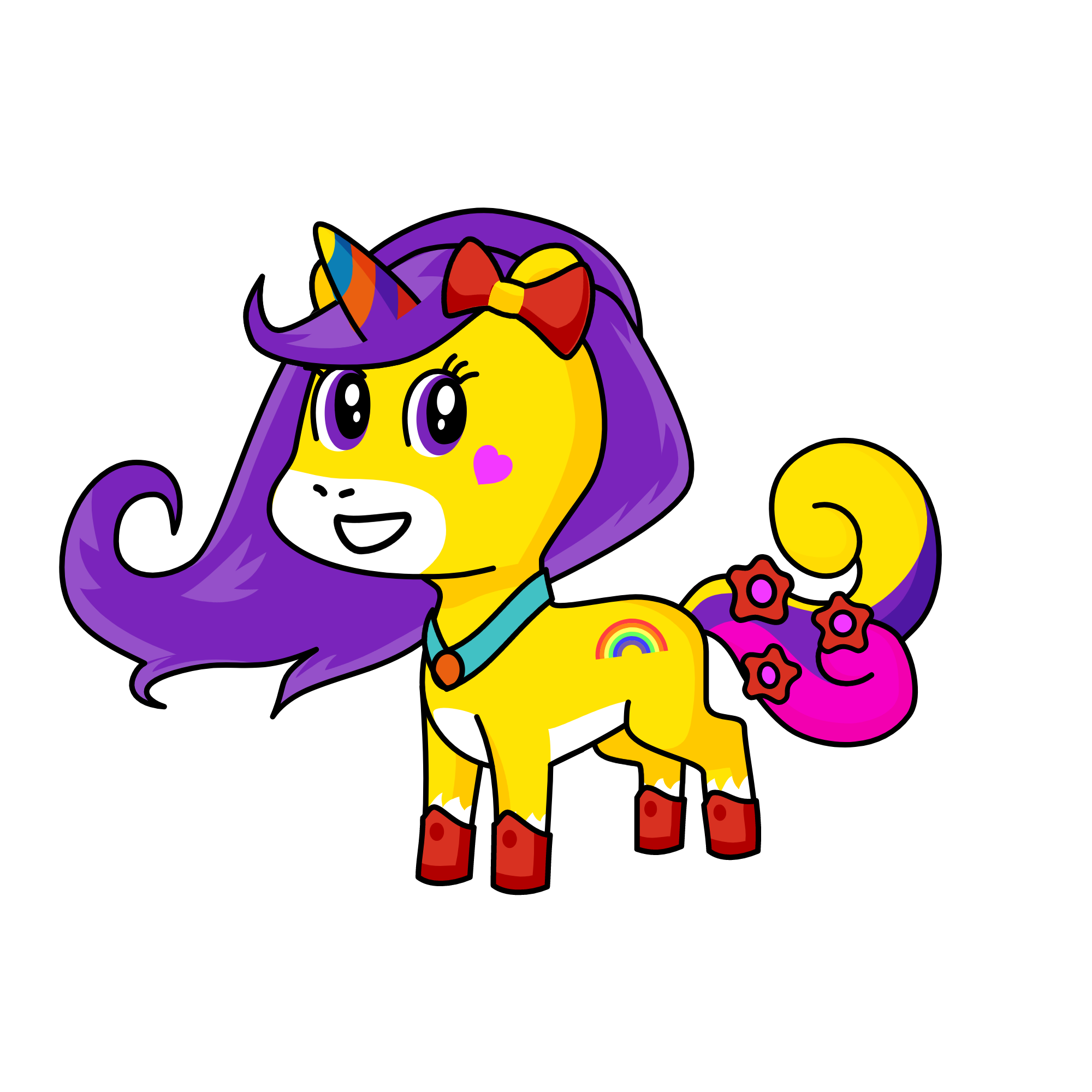Sparkles, the unicorn