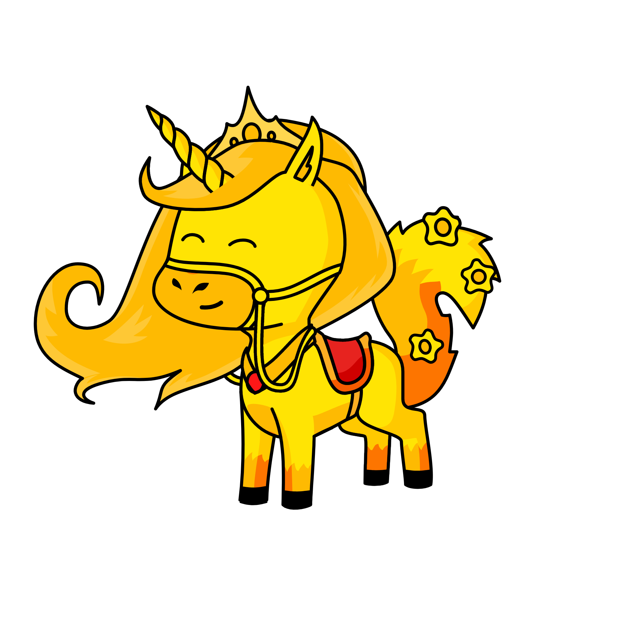 Sunset Simmer, the unicorn