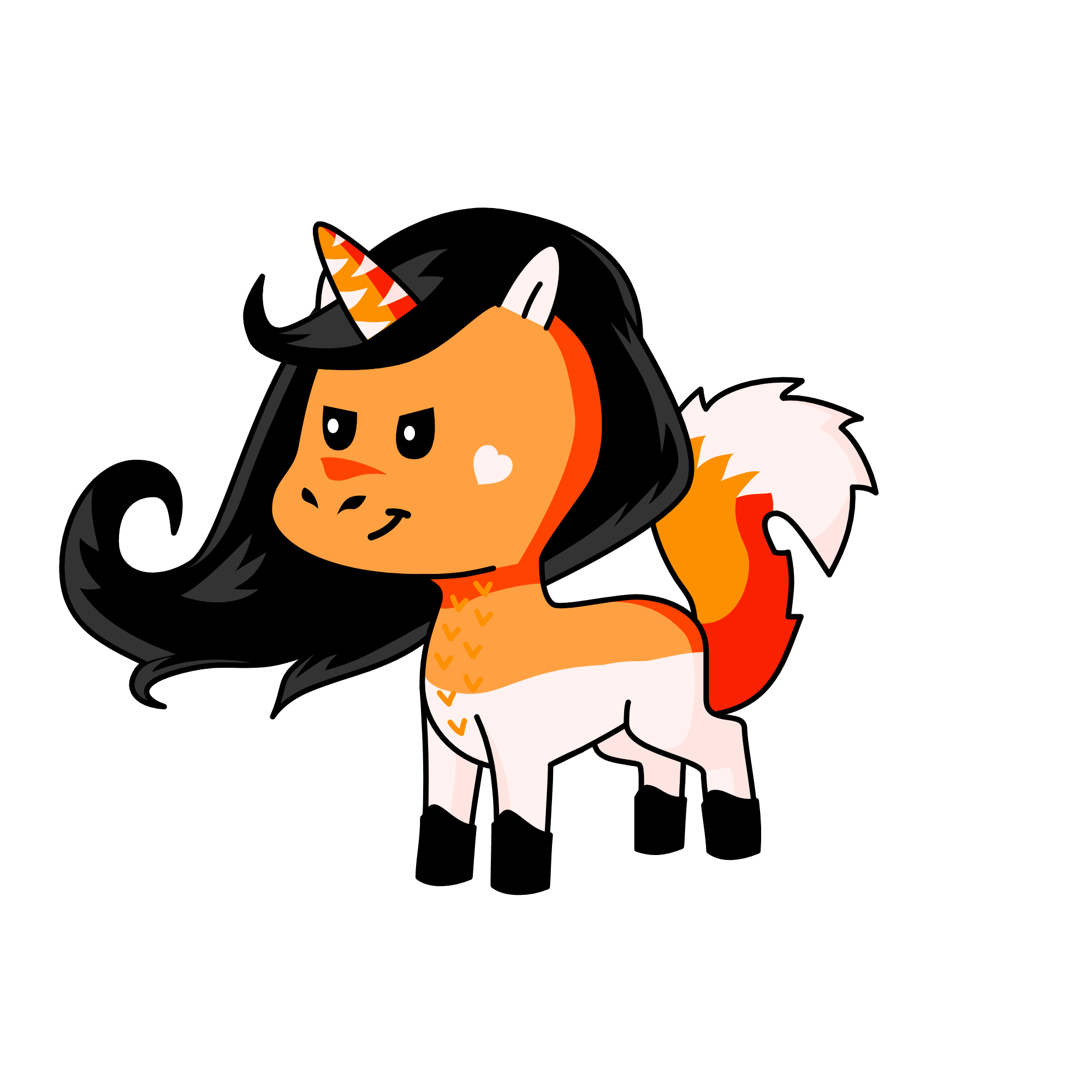 foxxy mha, the unicorn