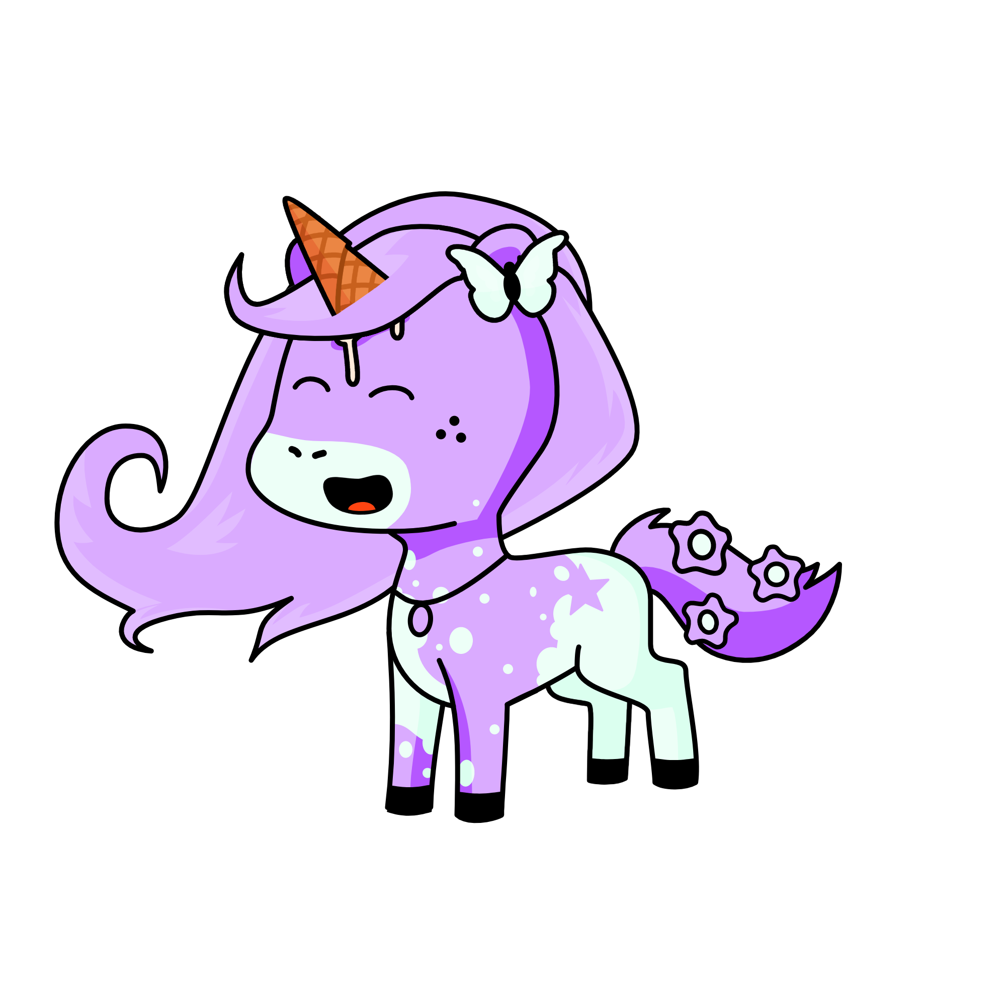 Lavender, the unicorn