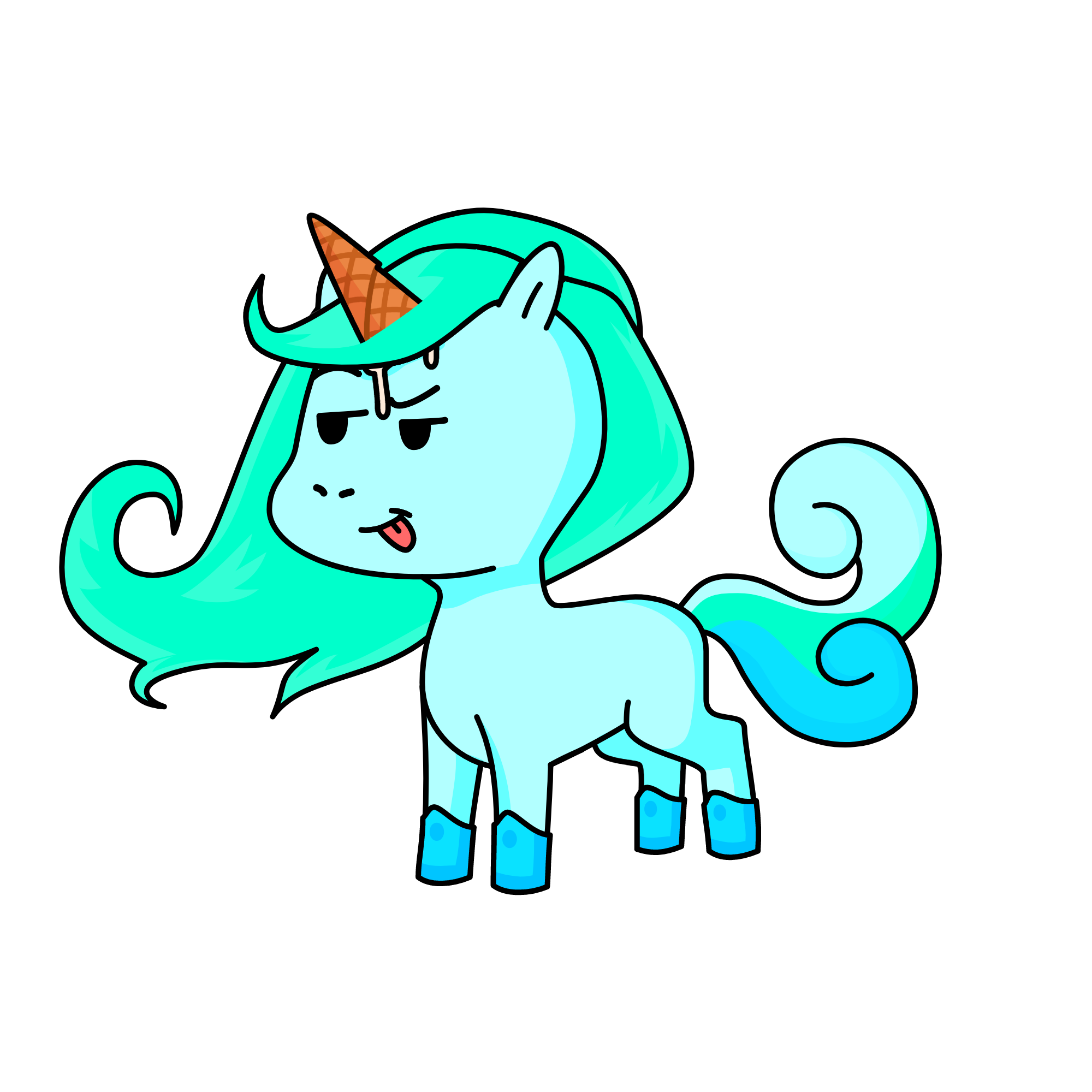 Minty, the unicorn