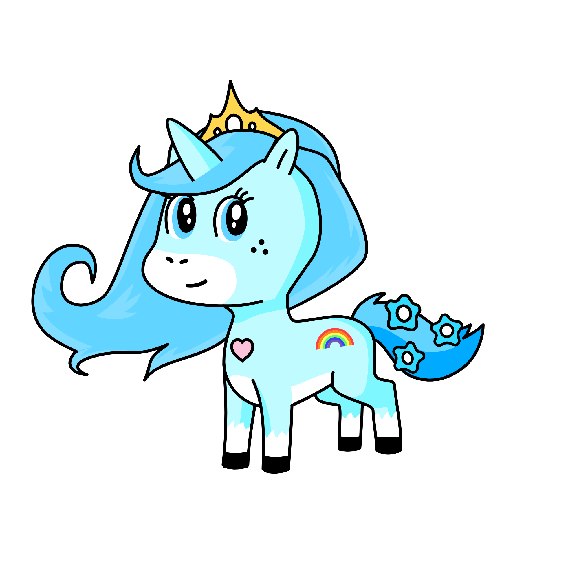 snowy, the unicorn