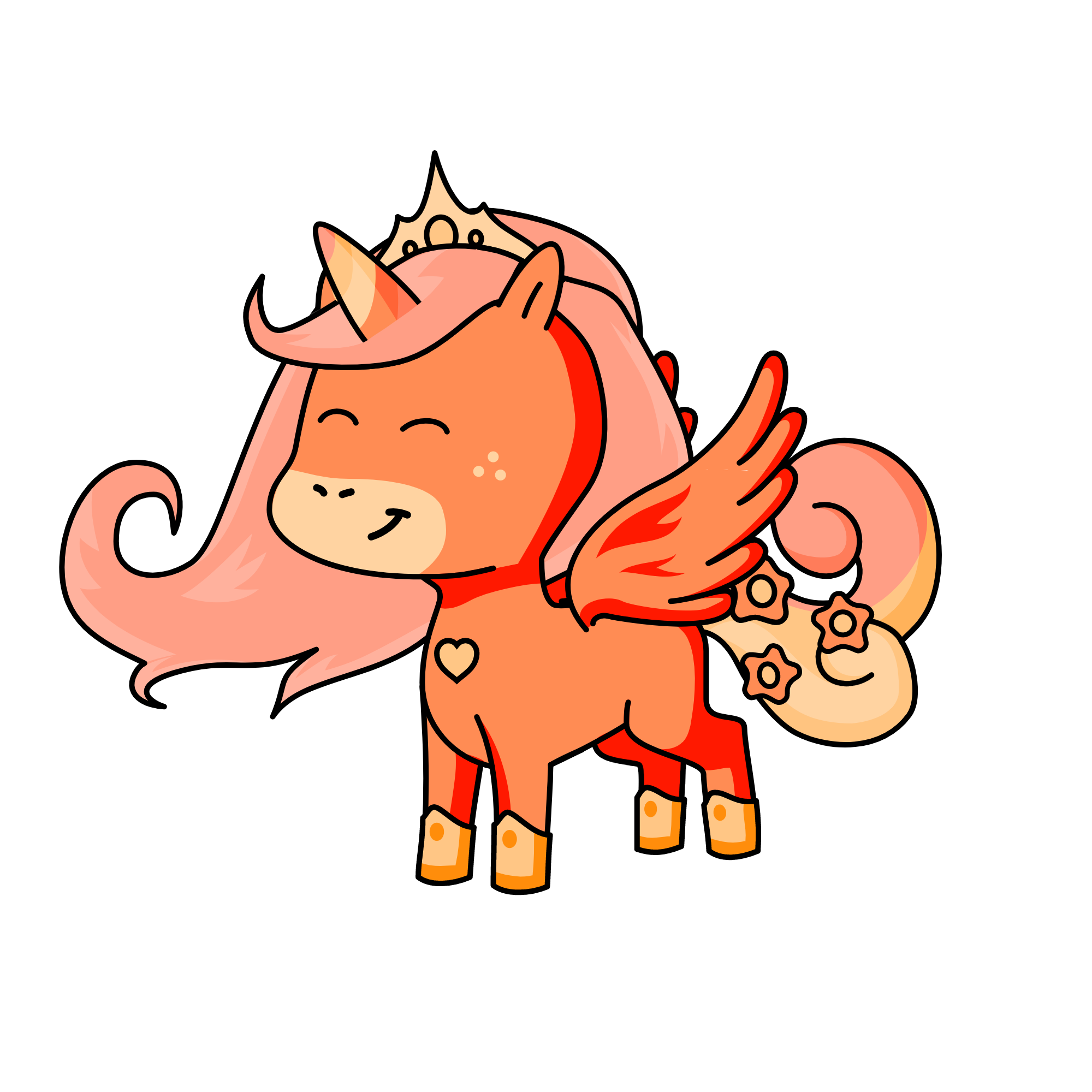 Princess Coral, the unicorn