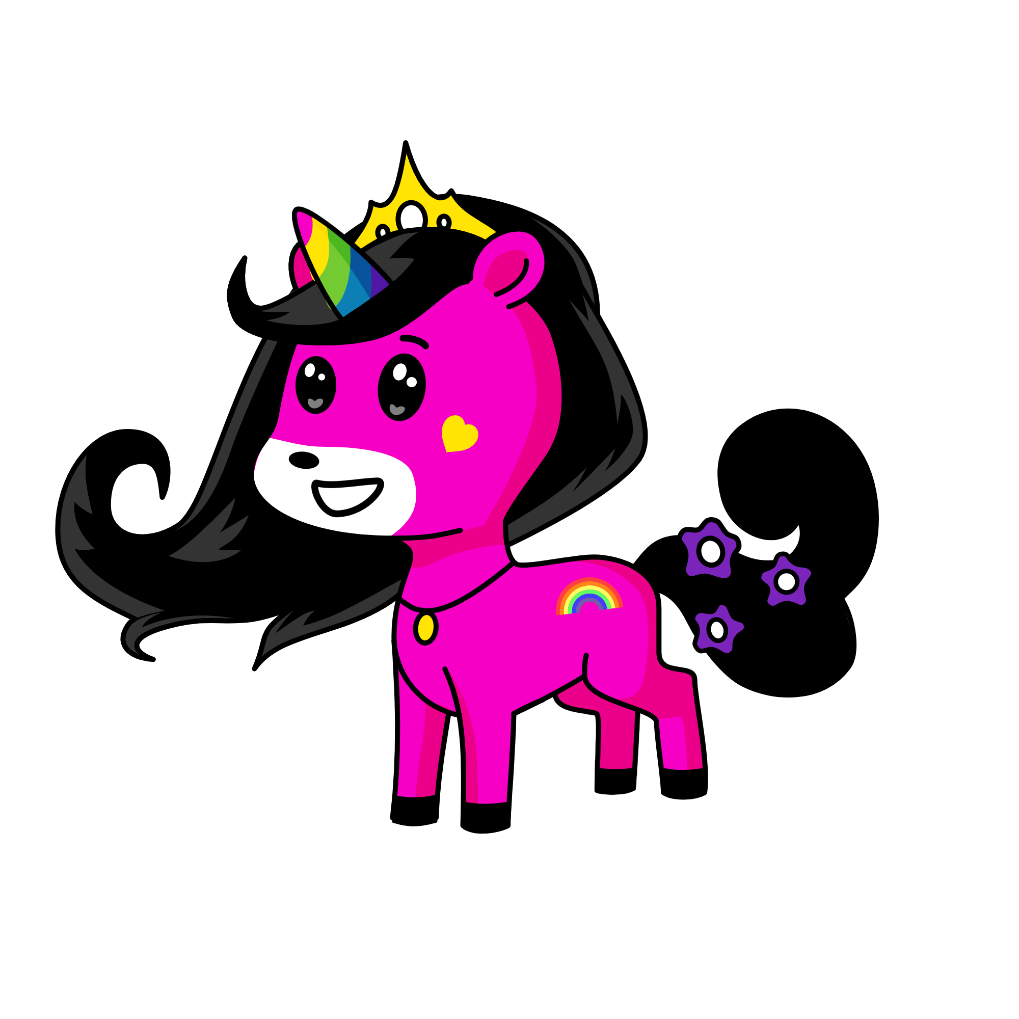 Princess Midnight Rainbow , the unicorn