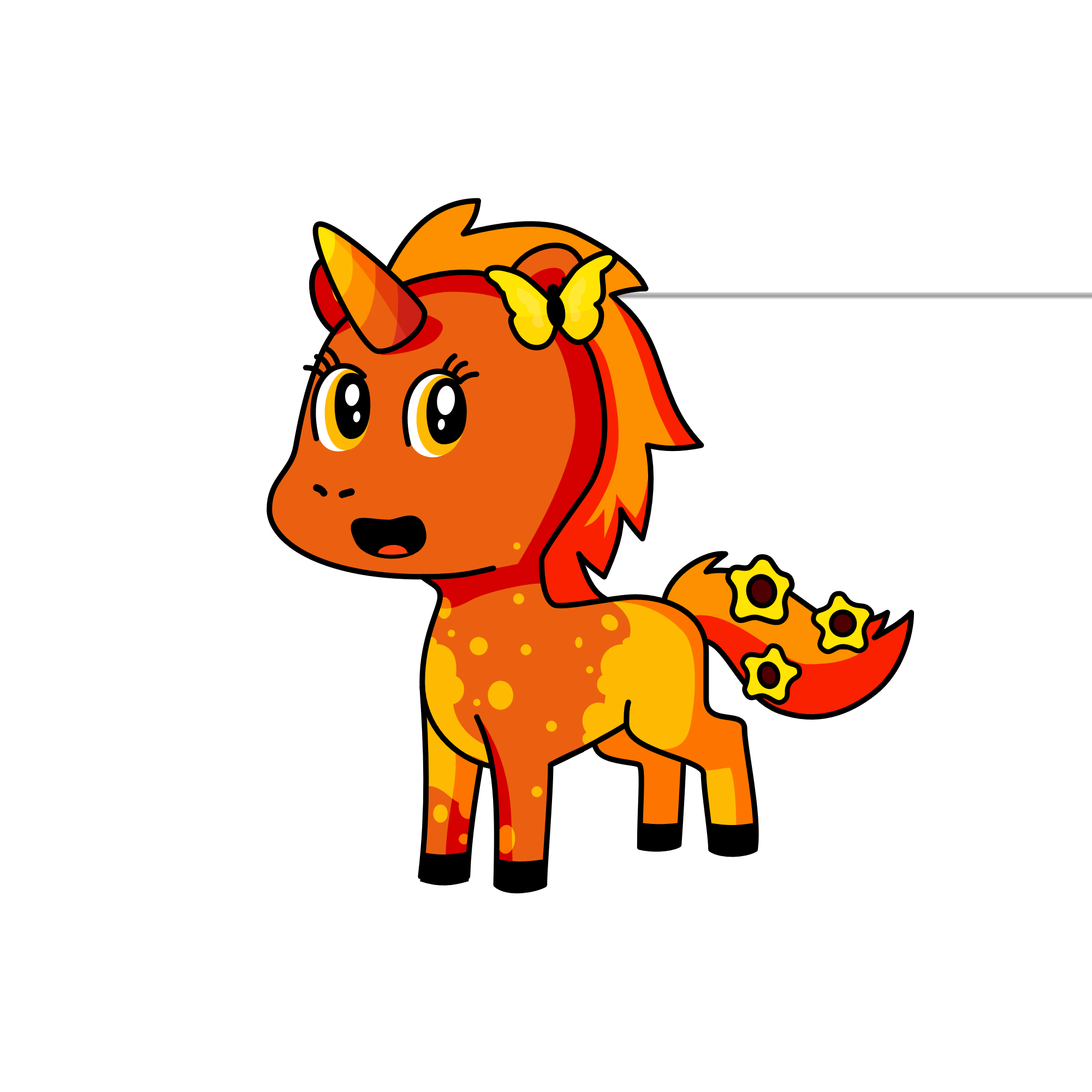 Sunrise, the unicorn