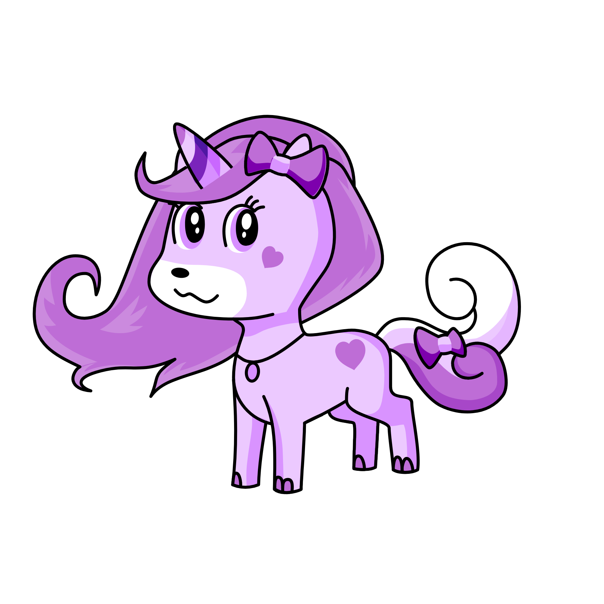pink, the unicorn