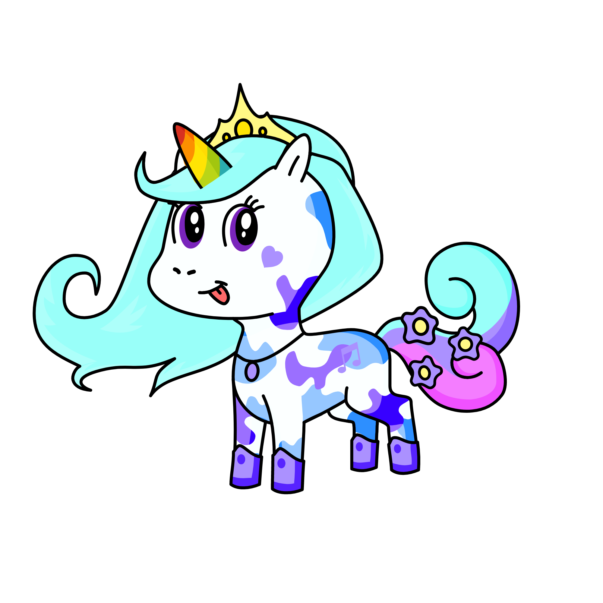 snowy, the unicorn