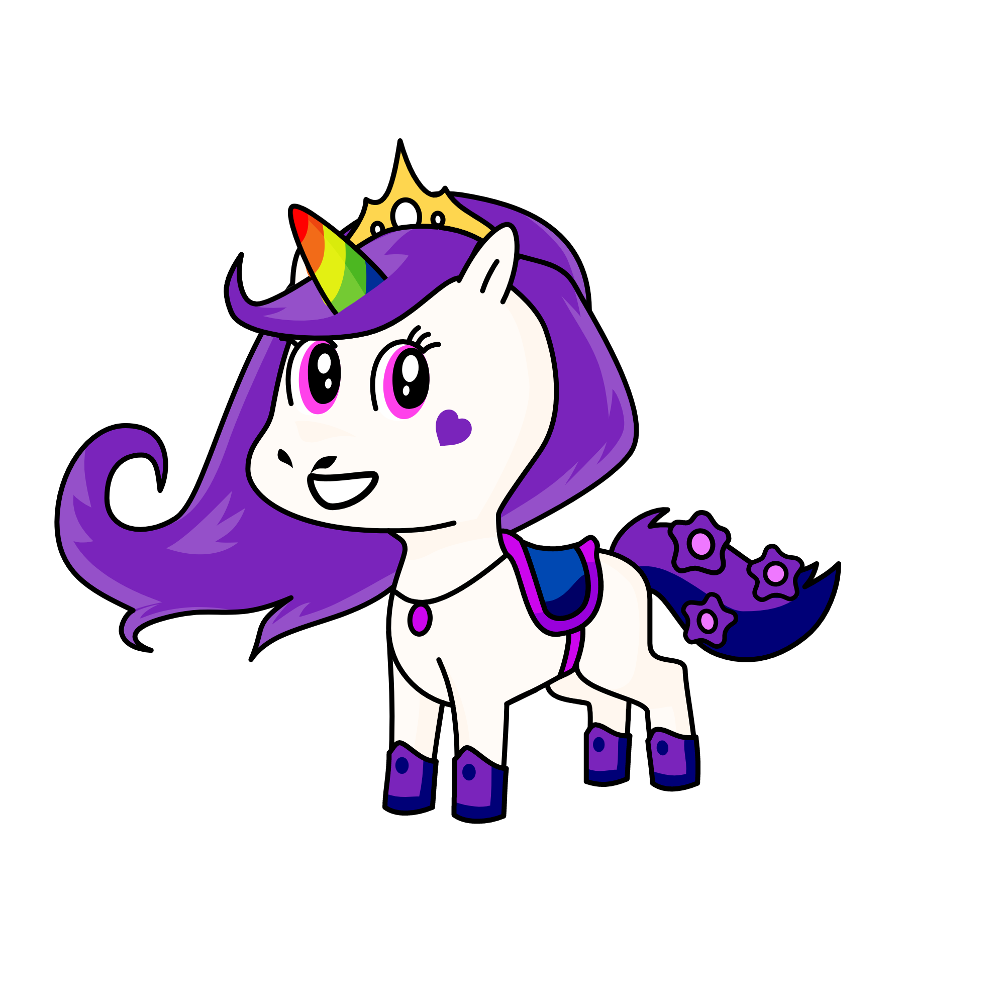 Rareity the cloud princess, the unicorn