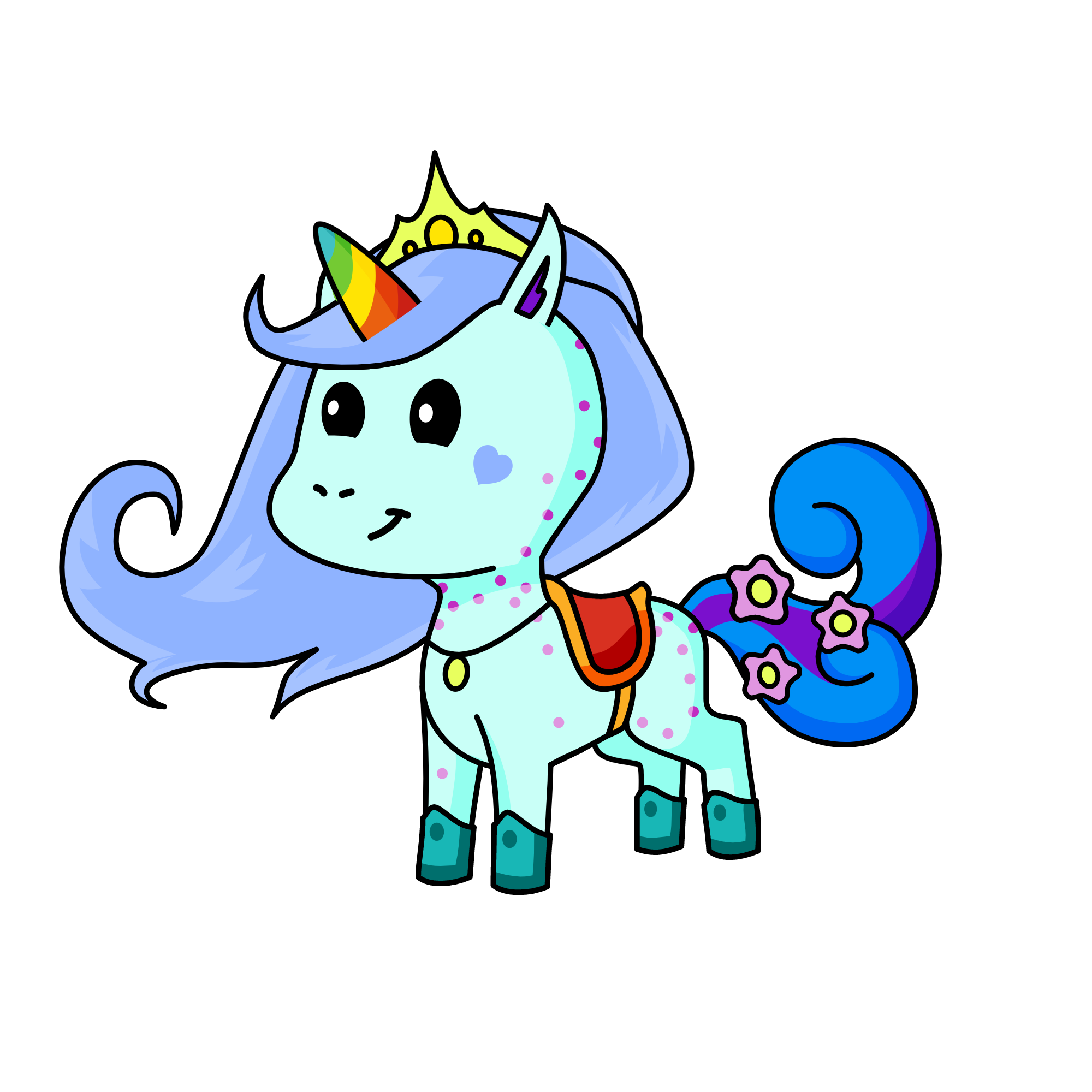 snowy, the unicorn