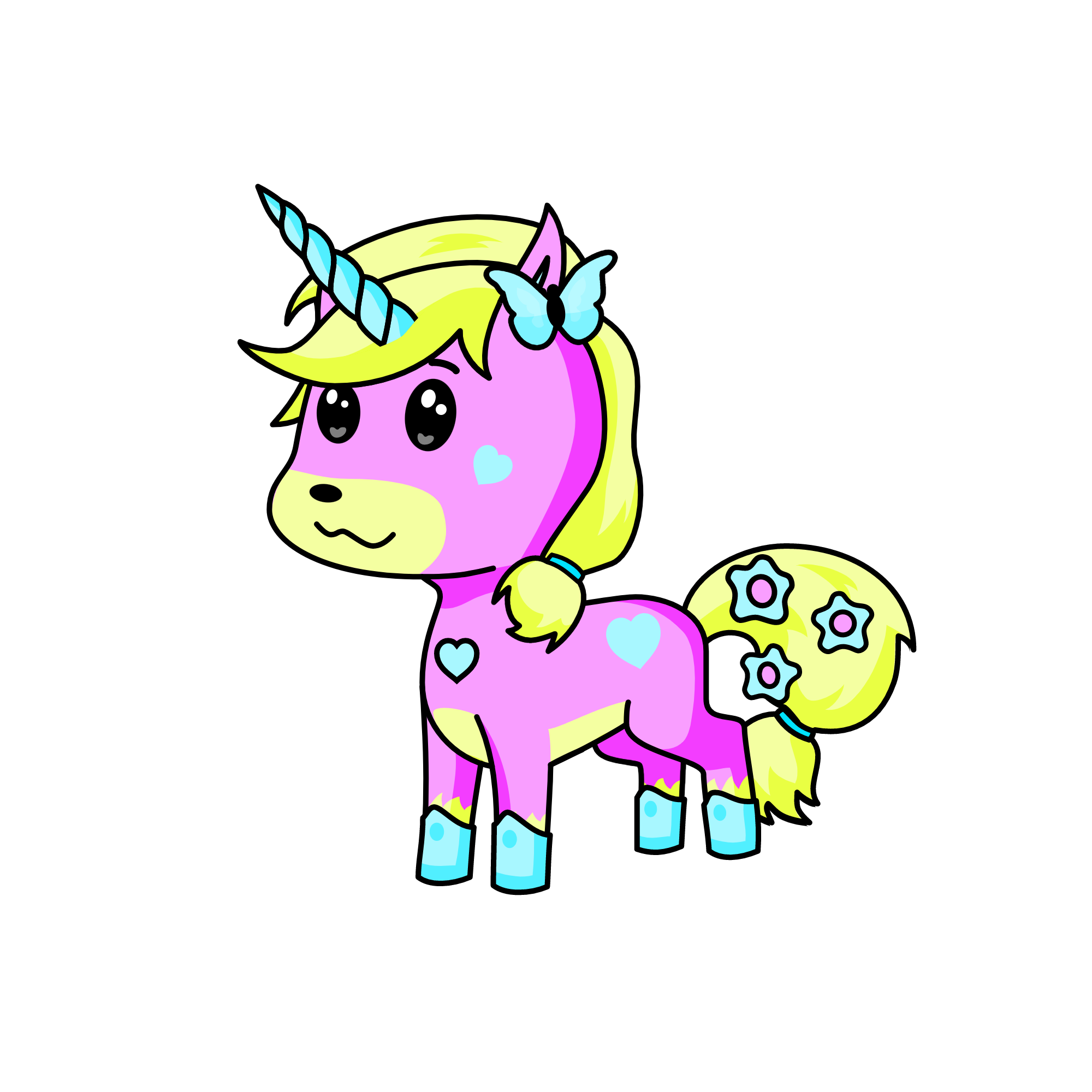 Nuage, the unicorn