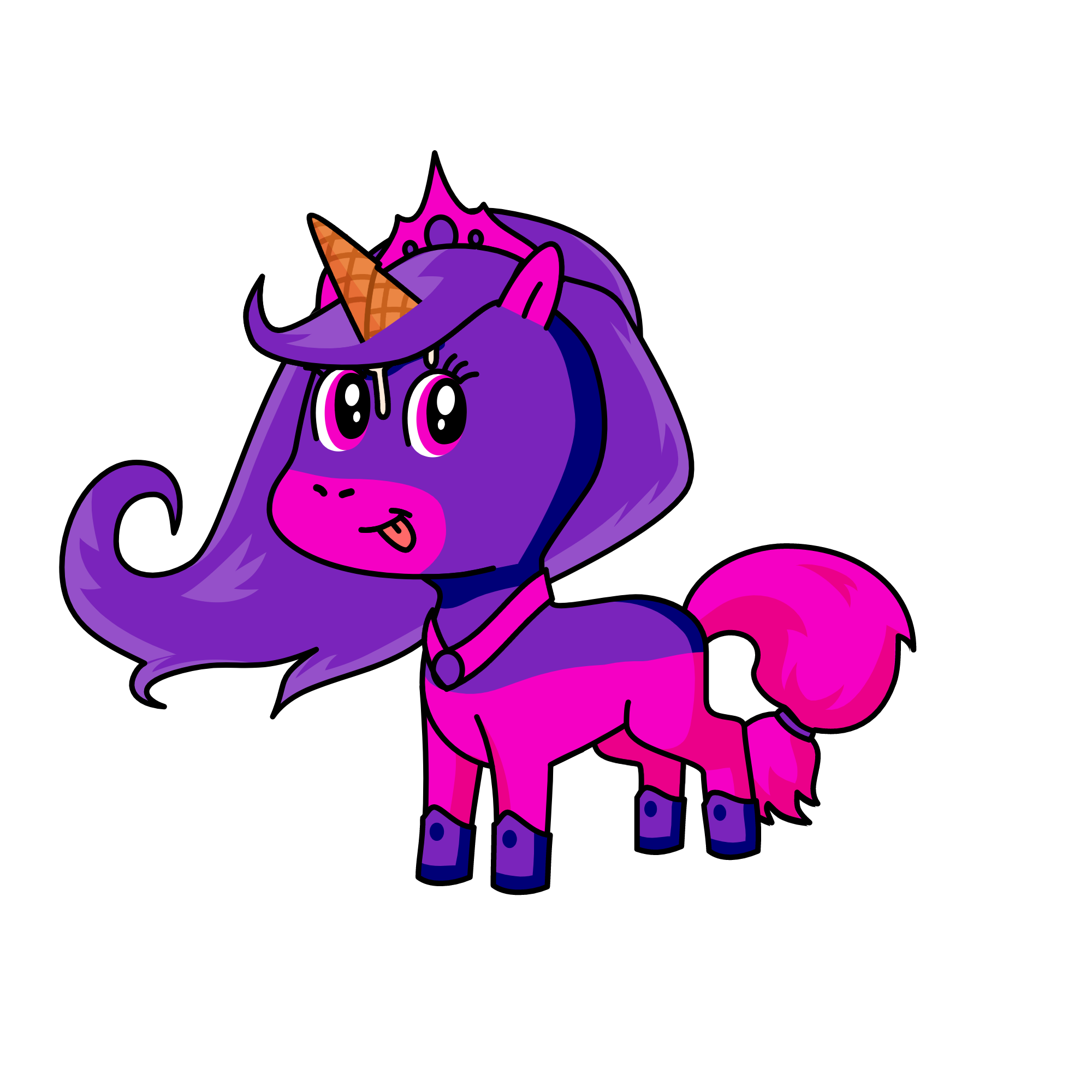 violet, the unicorn