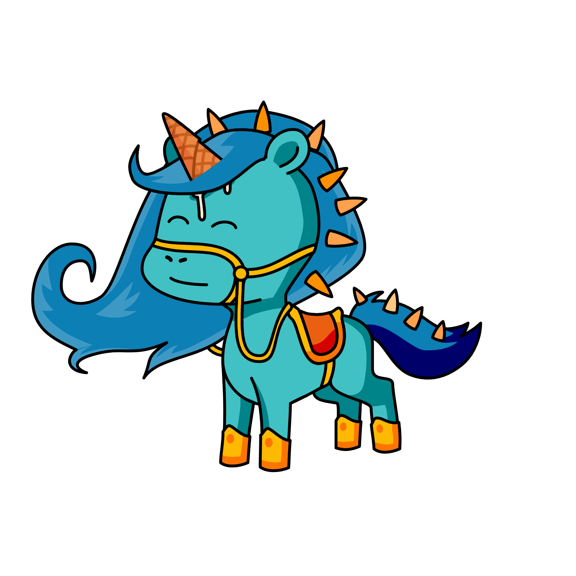 Harness, the unicorn