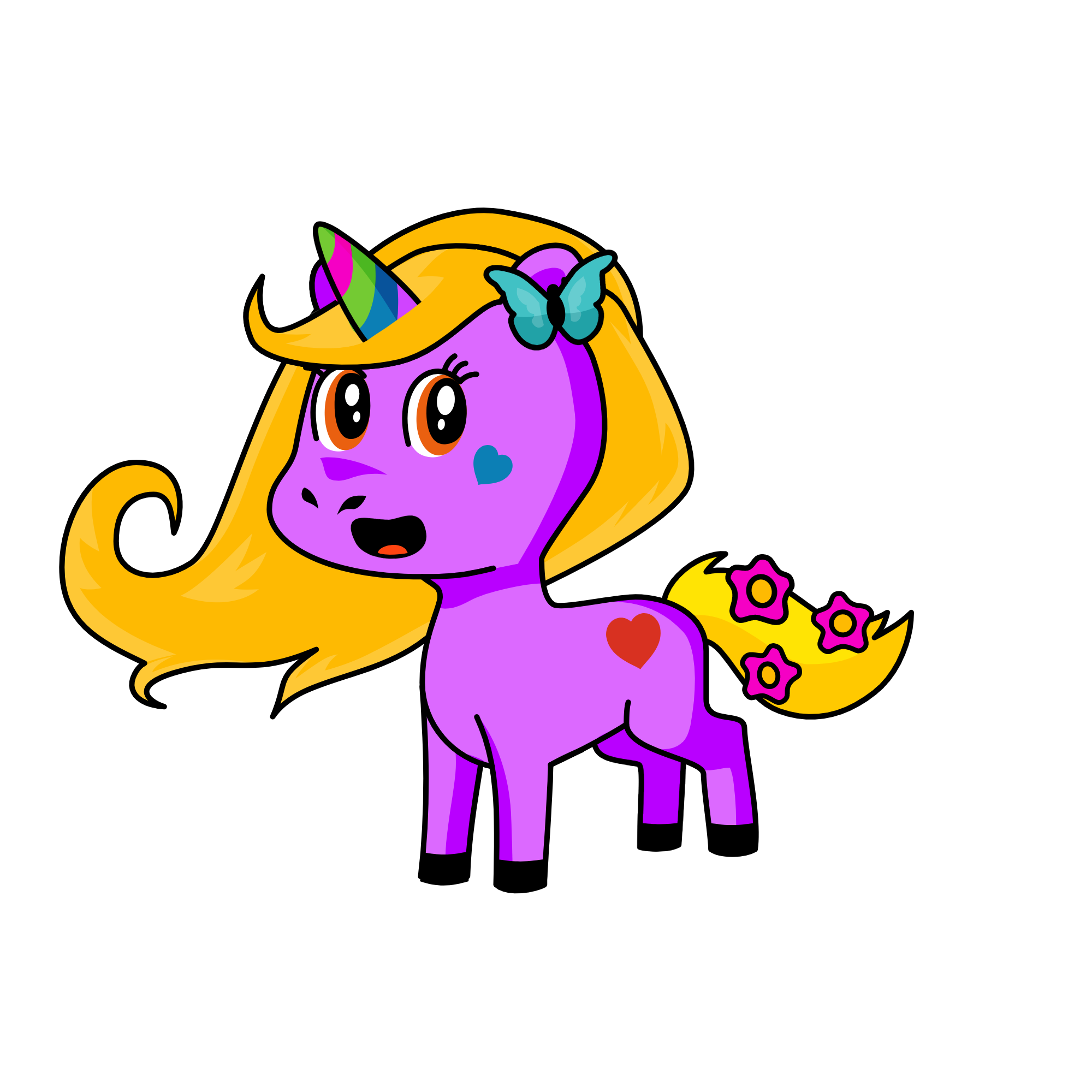 Fluttershy, the unicorn