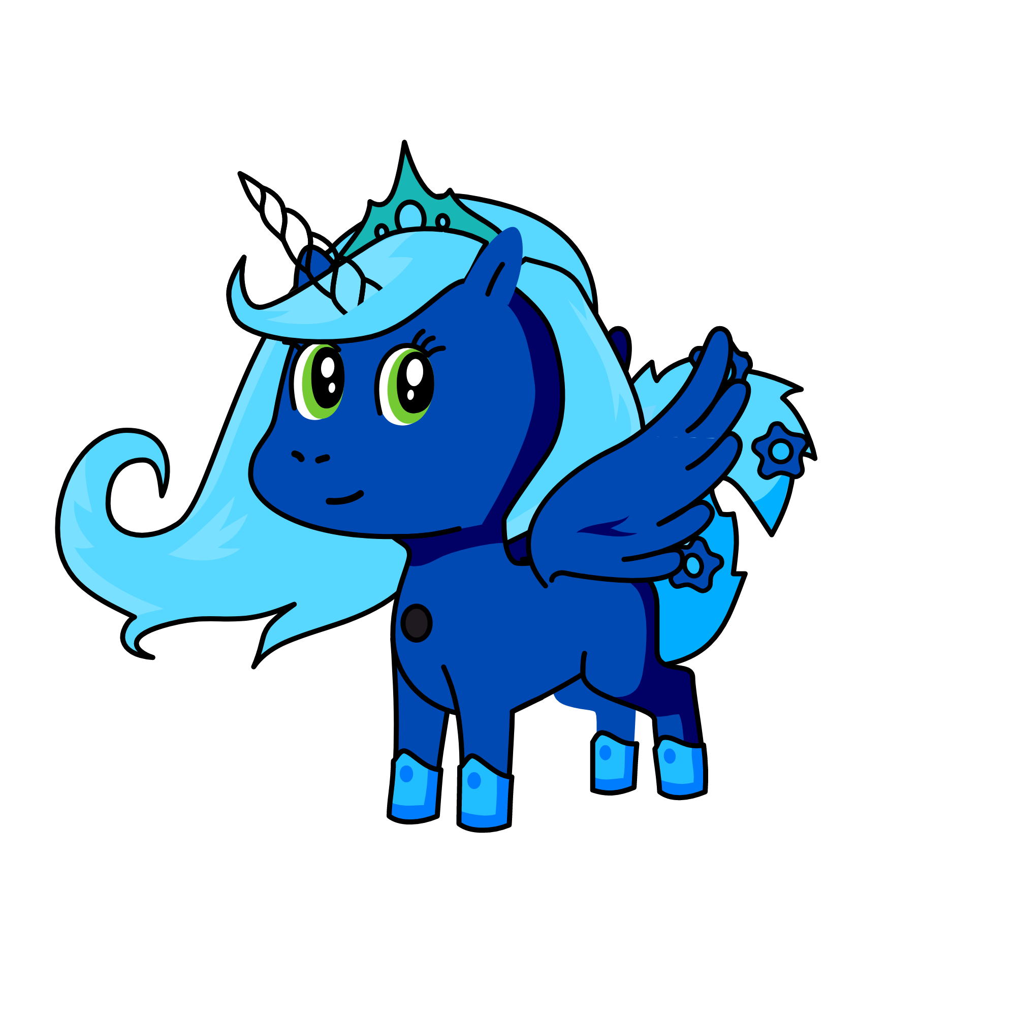 la prinsesa luna, the unicorn