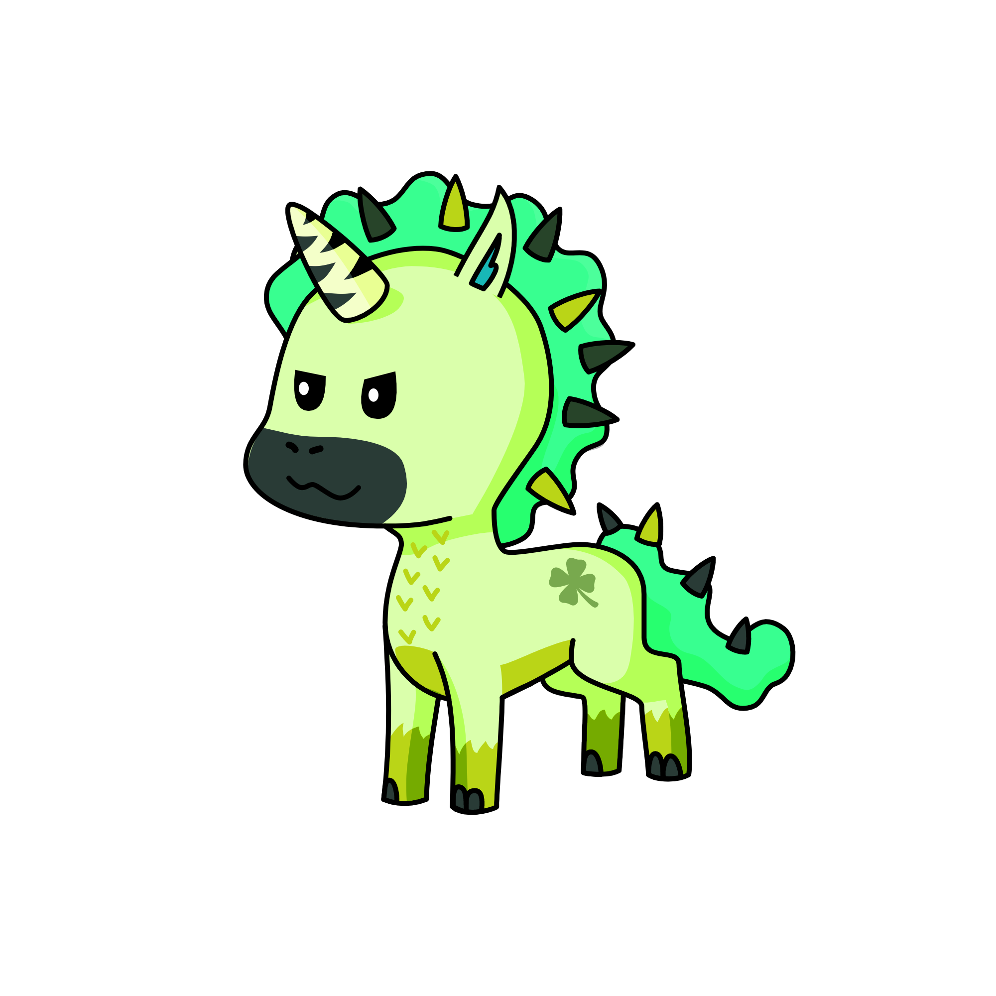 Spiky, the unicorn