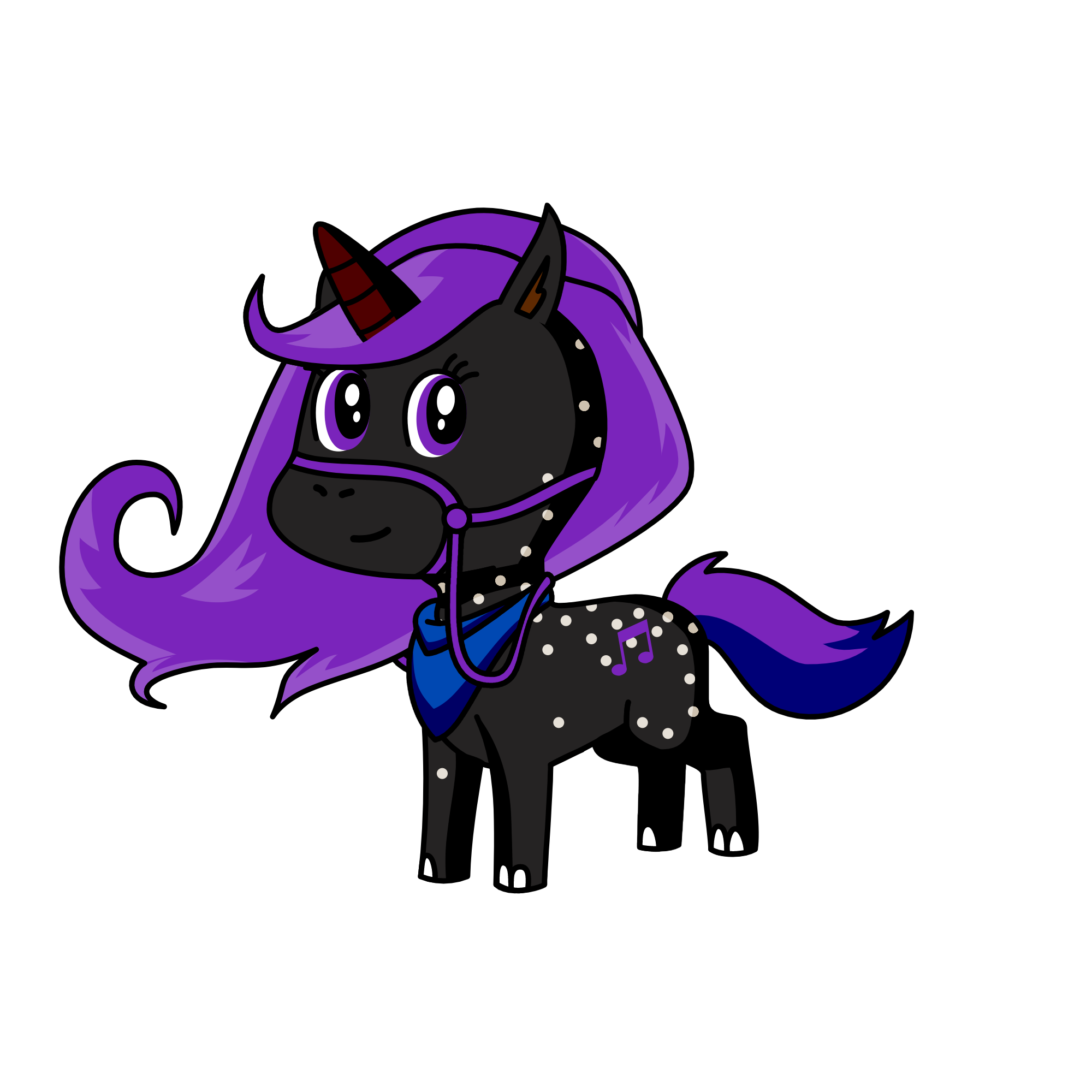 Midnight Lalia, the unicorn
