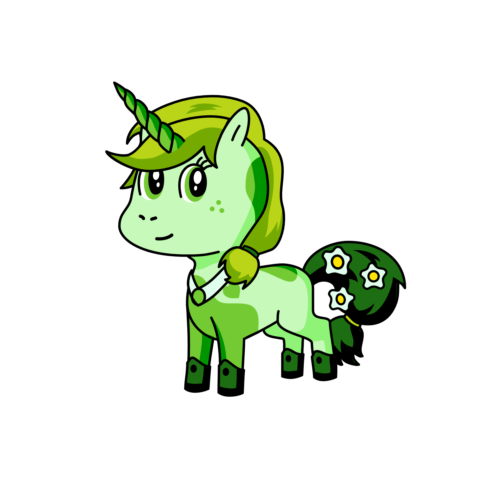 leaf the earth pony, the unicorn
