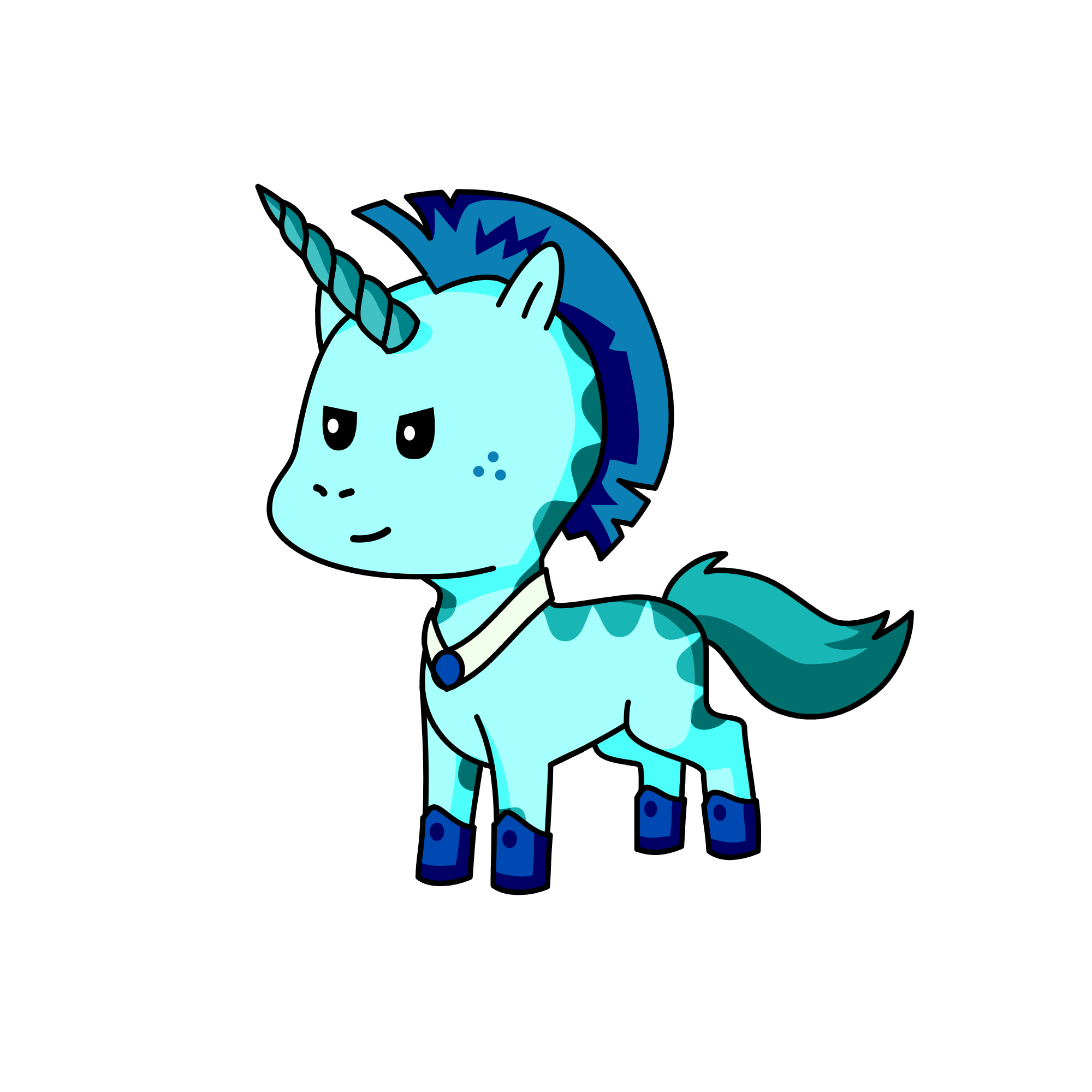 riptide the water pony , the unicorn
