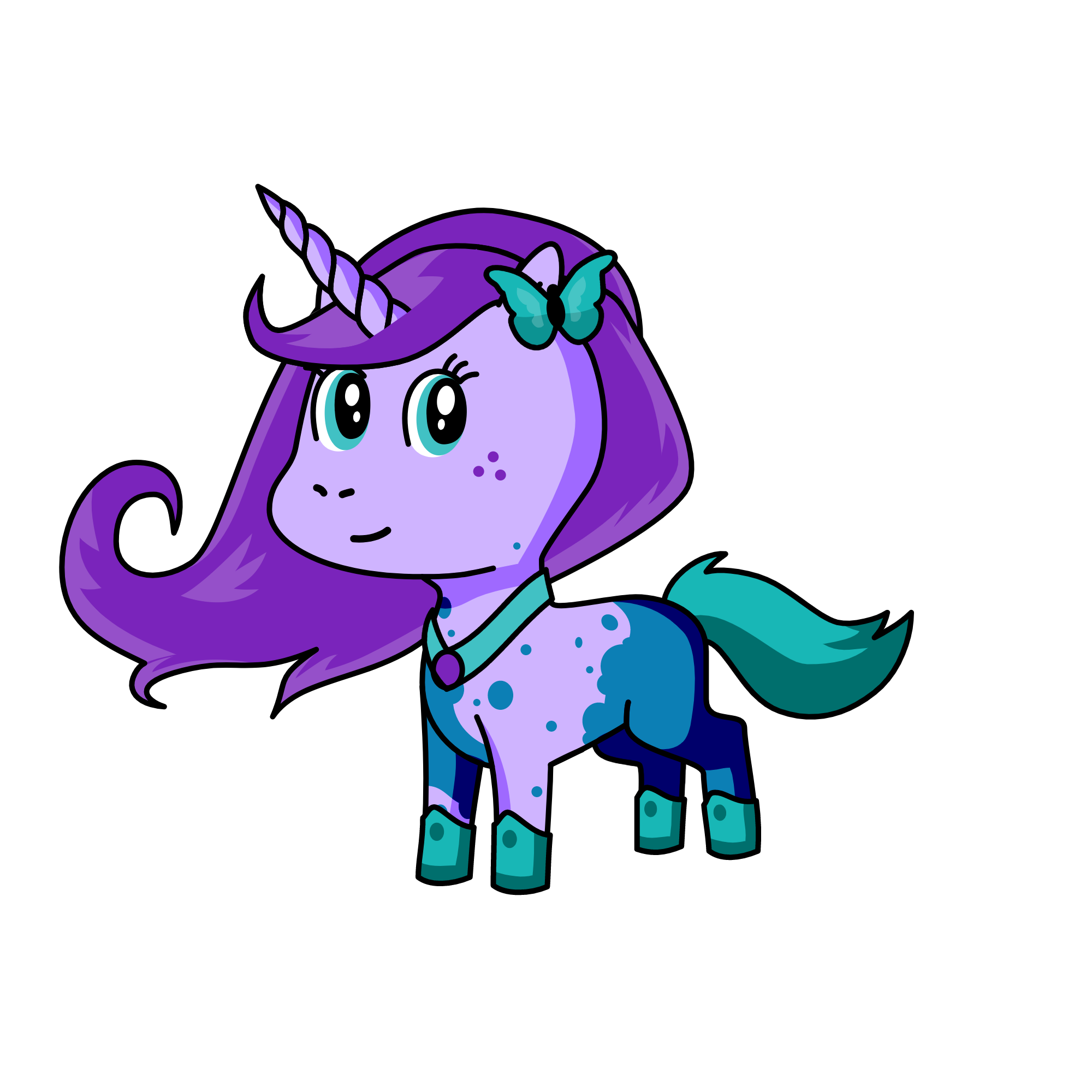 cloud the wind and water pony, the unicorn