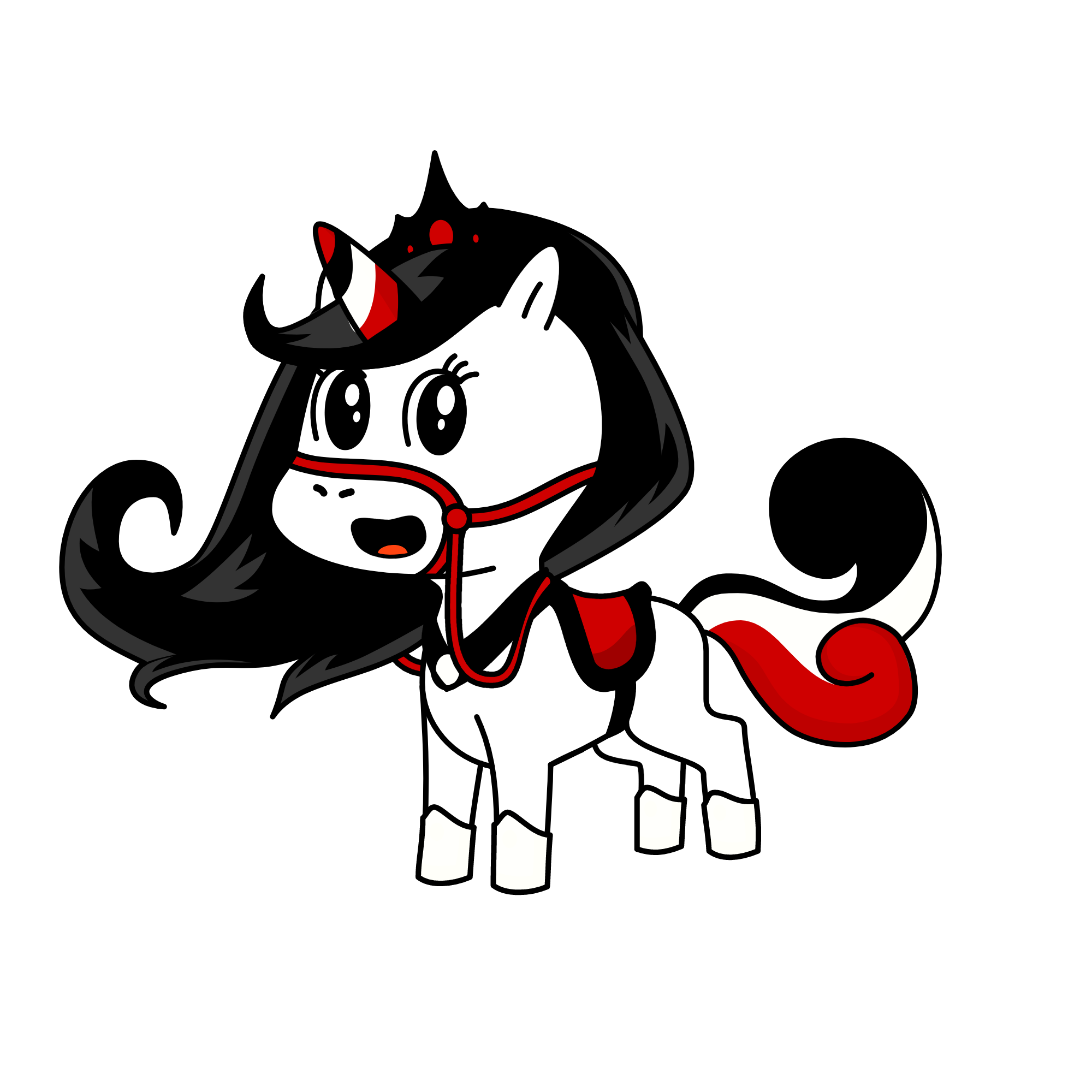 little red, the unicorn
