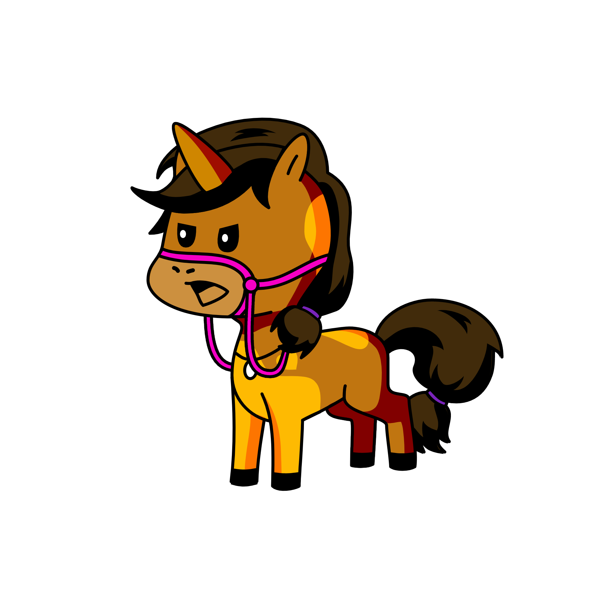 pony, the unicorn