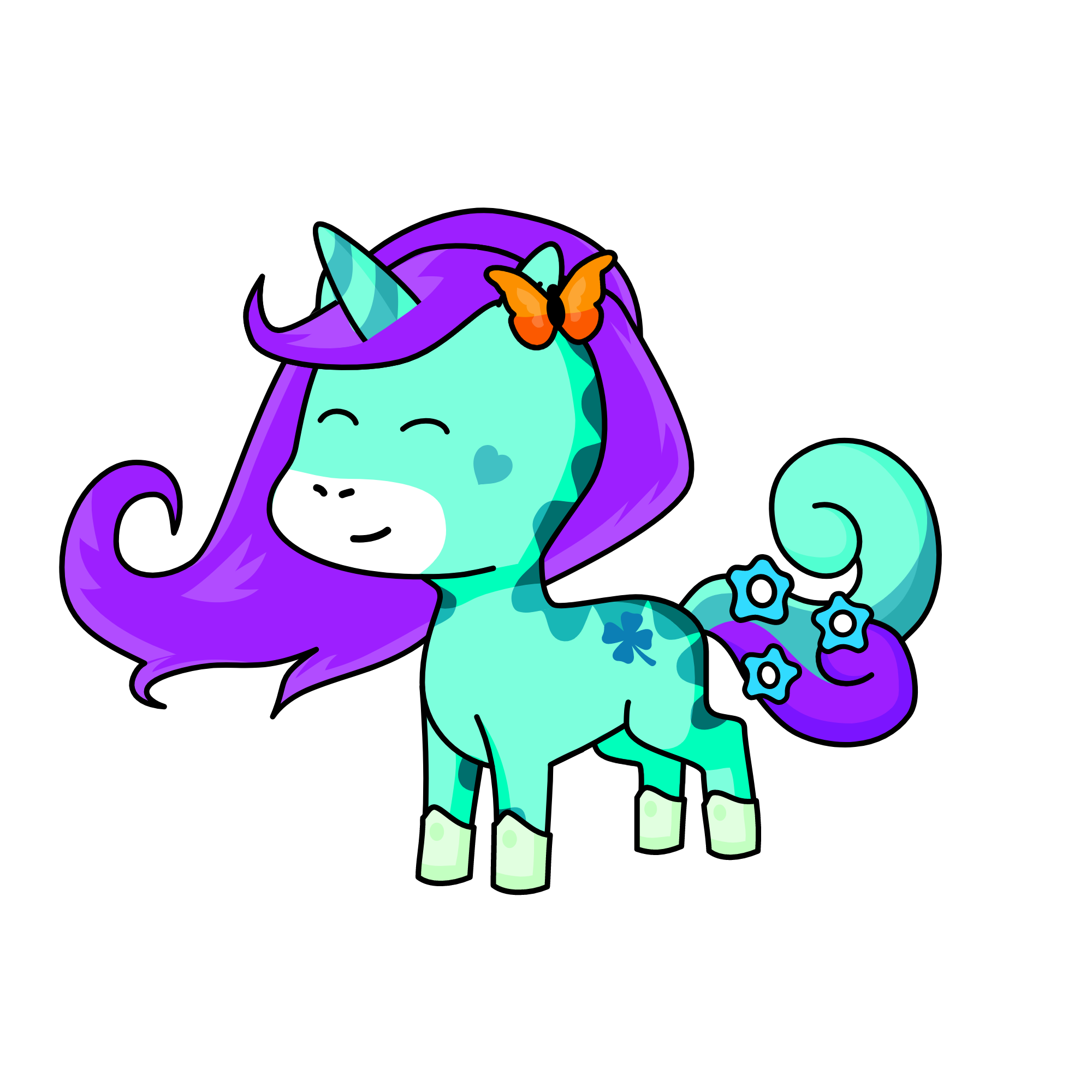 snow ball, the unicorn