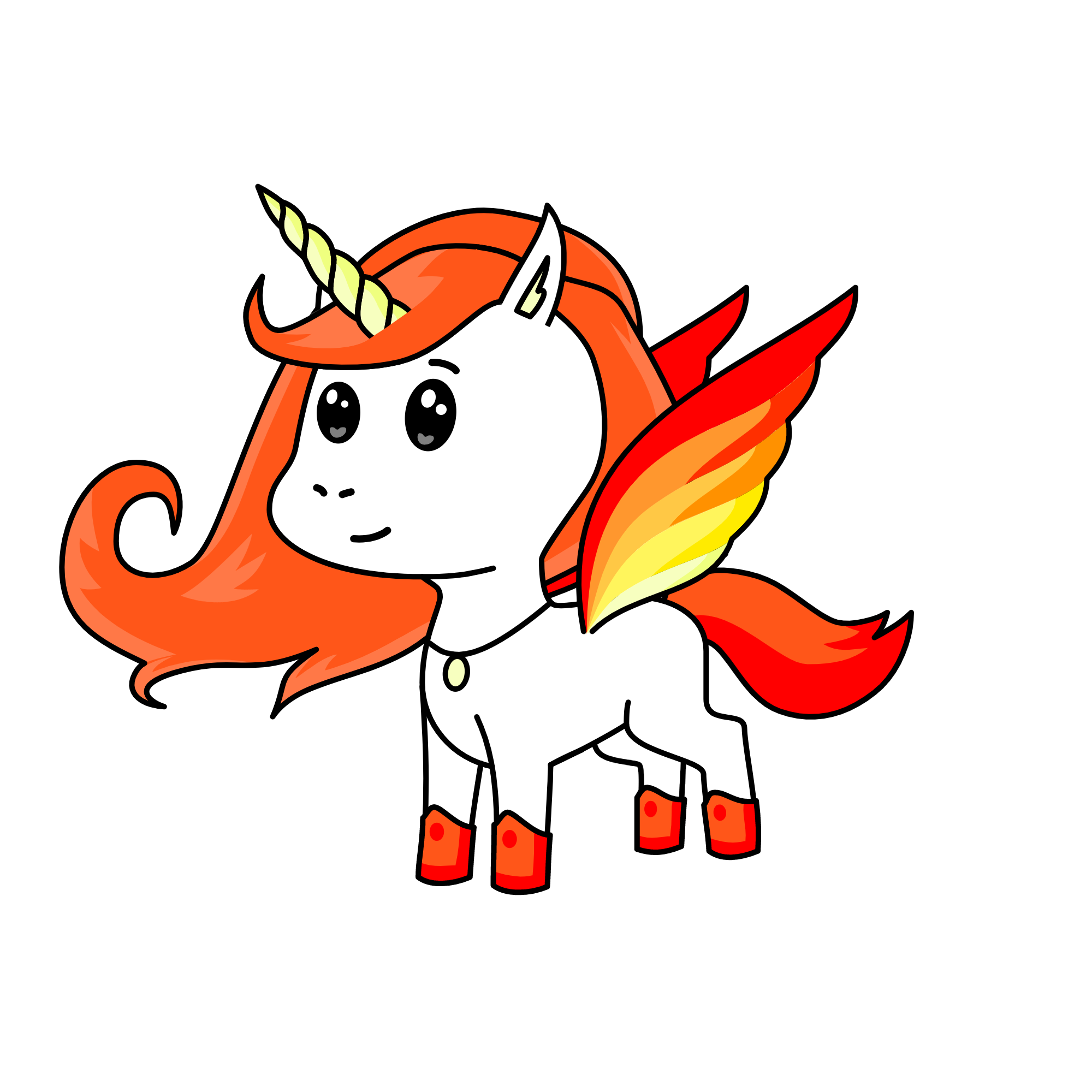 Fire, the unicorn