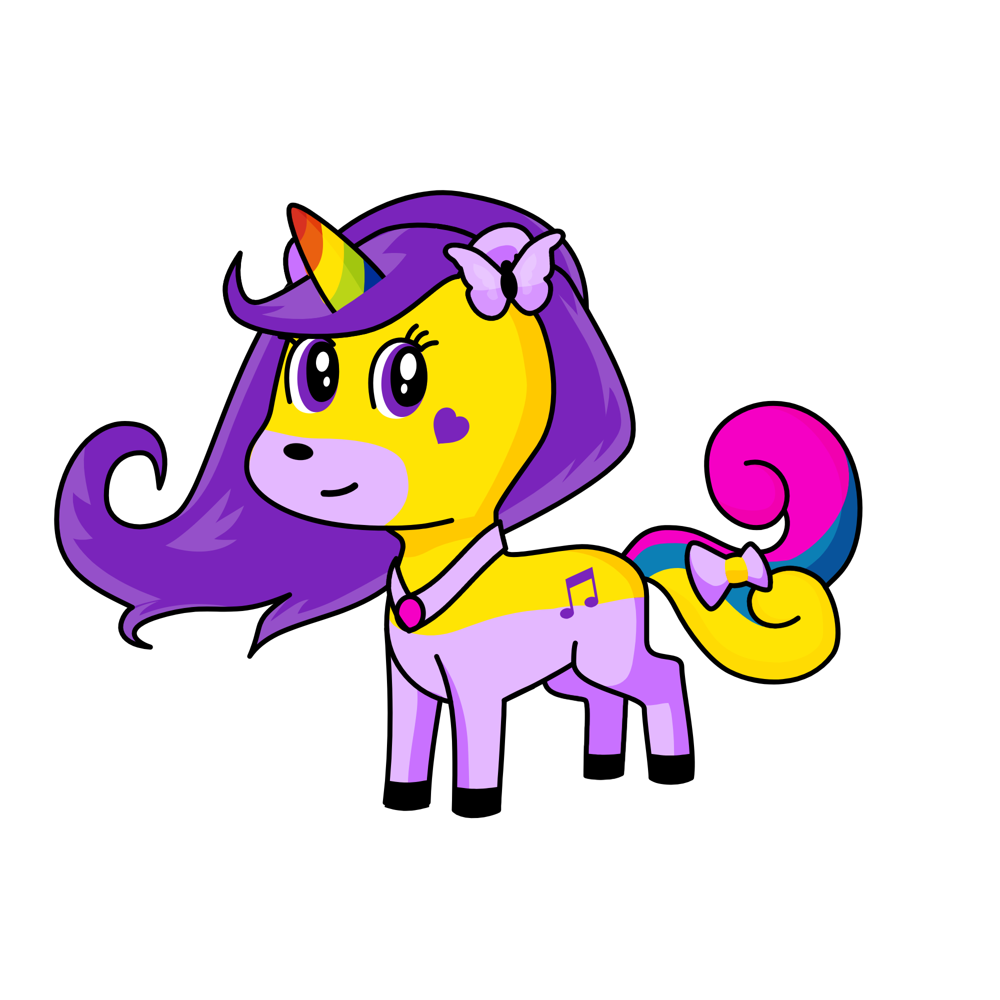 Crystal Heart, the unicorn