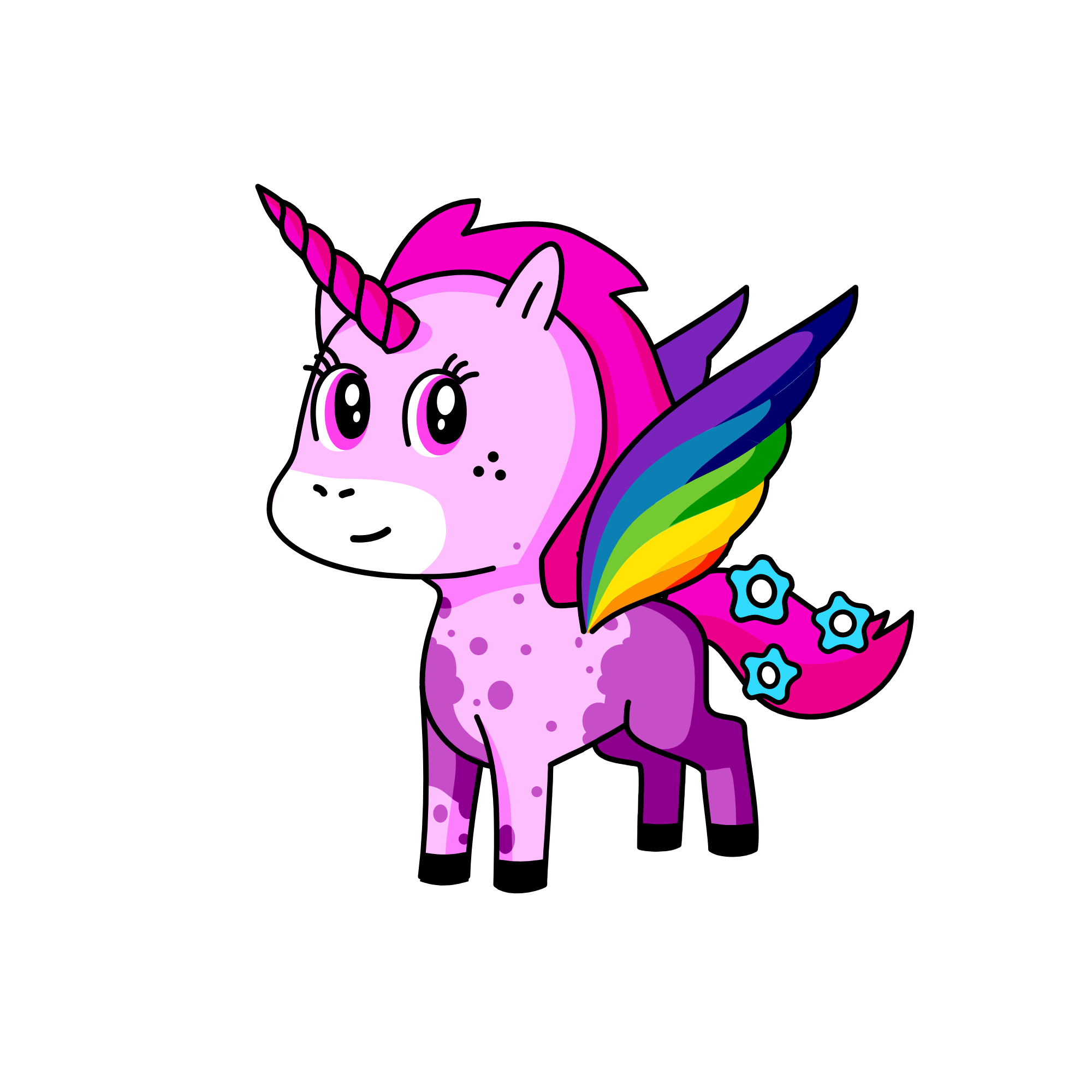 PINK, the unicorn