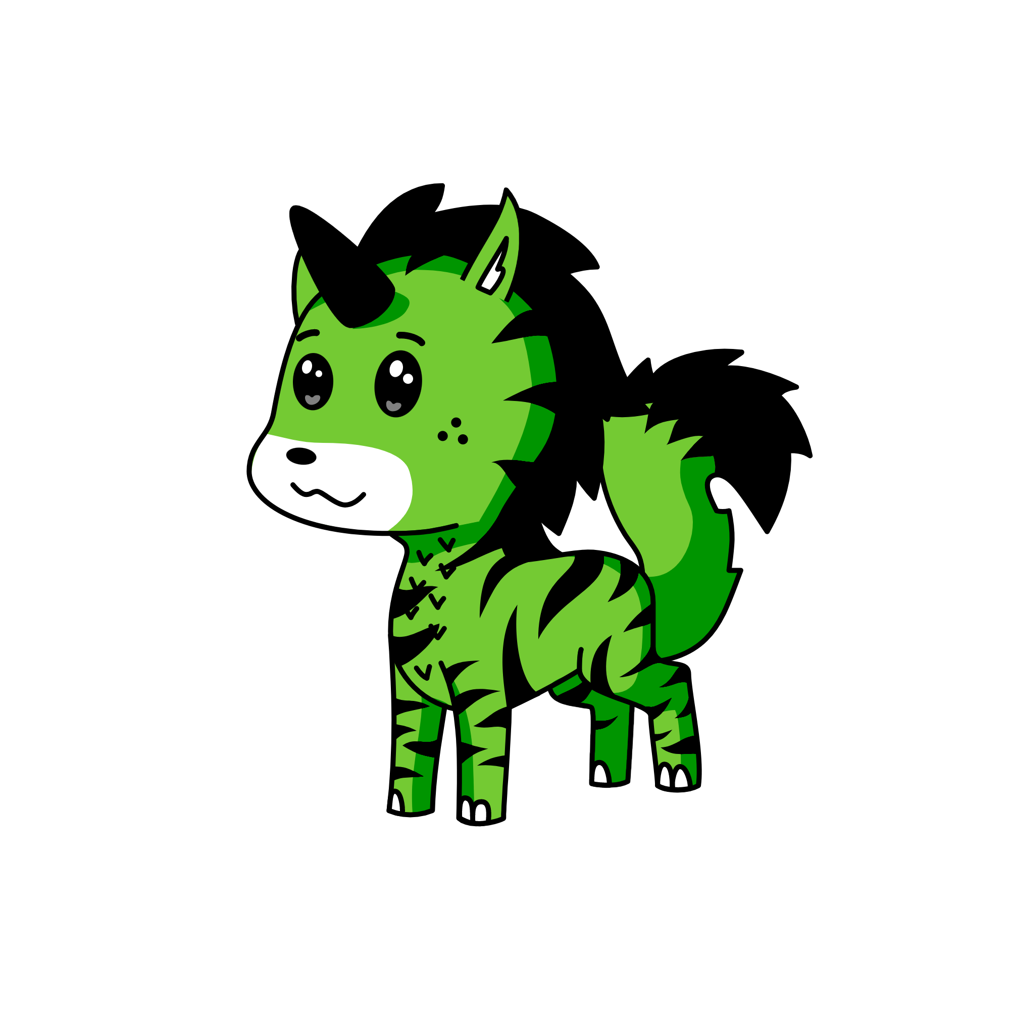 Lime, the unicorn