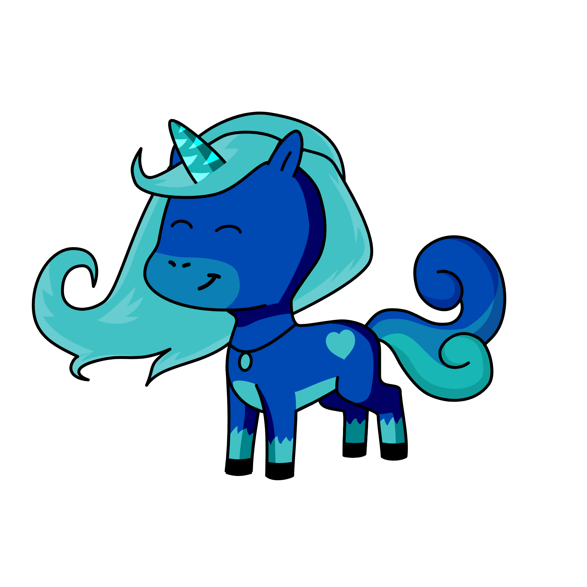 Winter, the unicorn