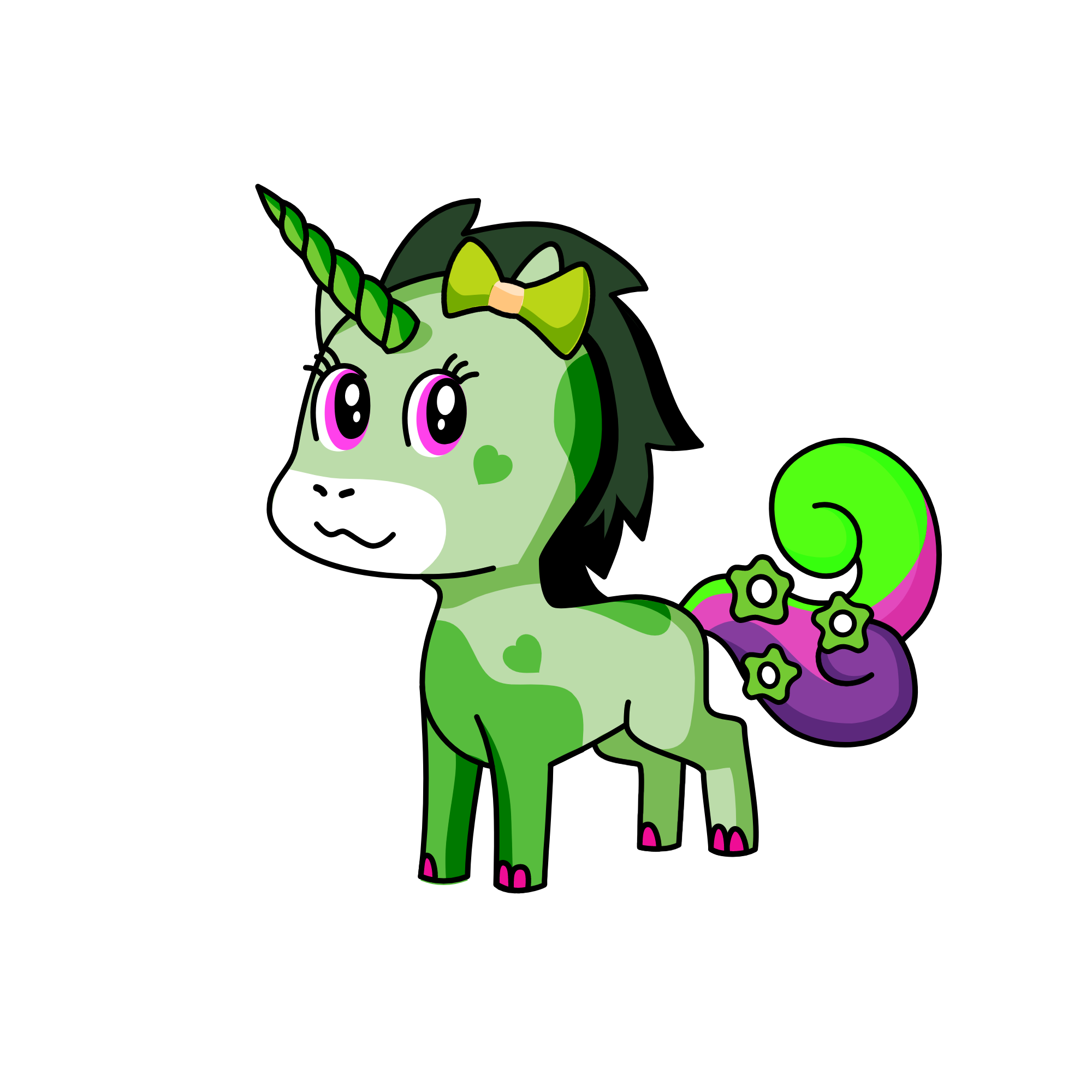 green tea, the unicorn