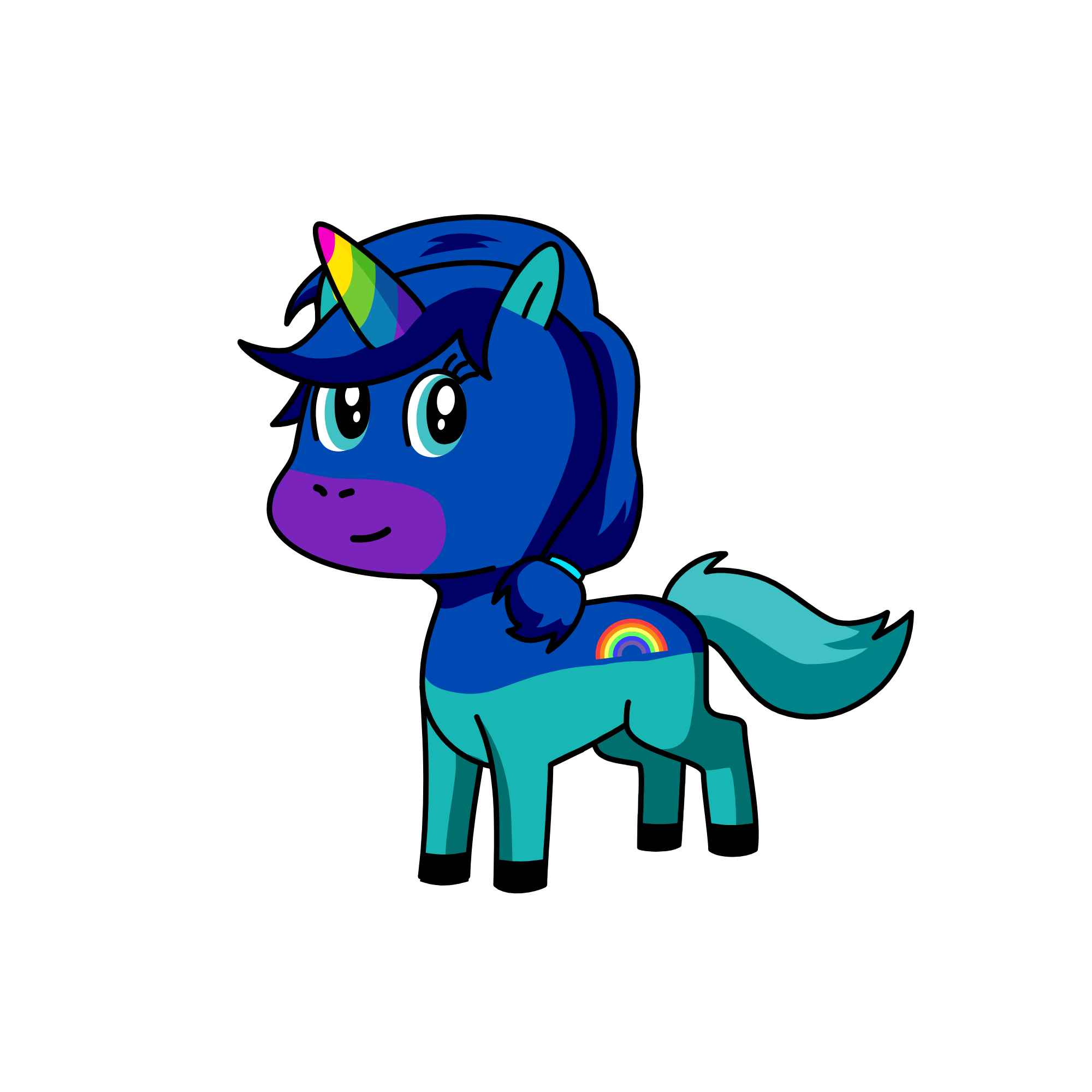 rainbow, the unicorn