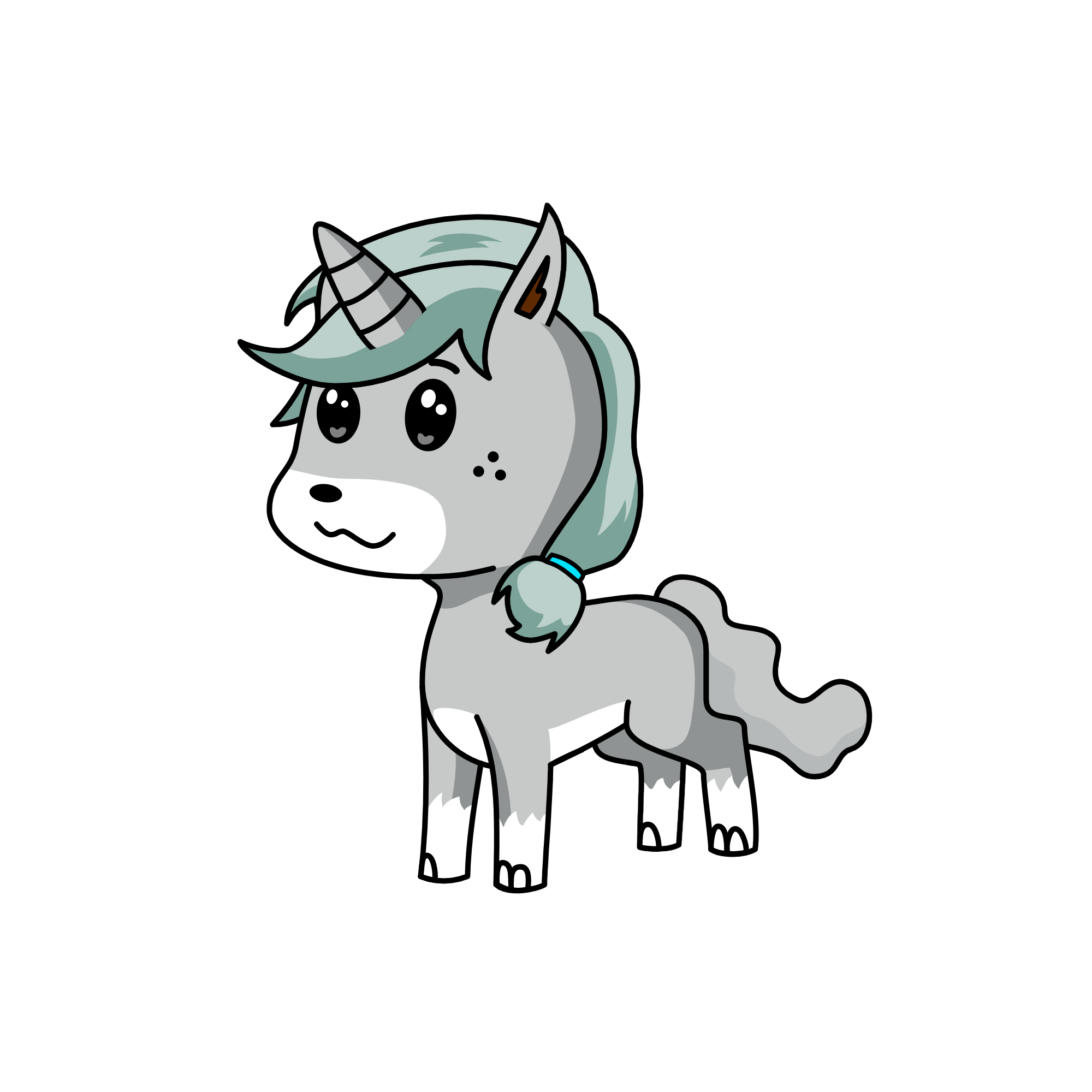 Pusheen, the unicorn