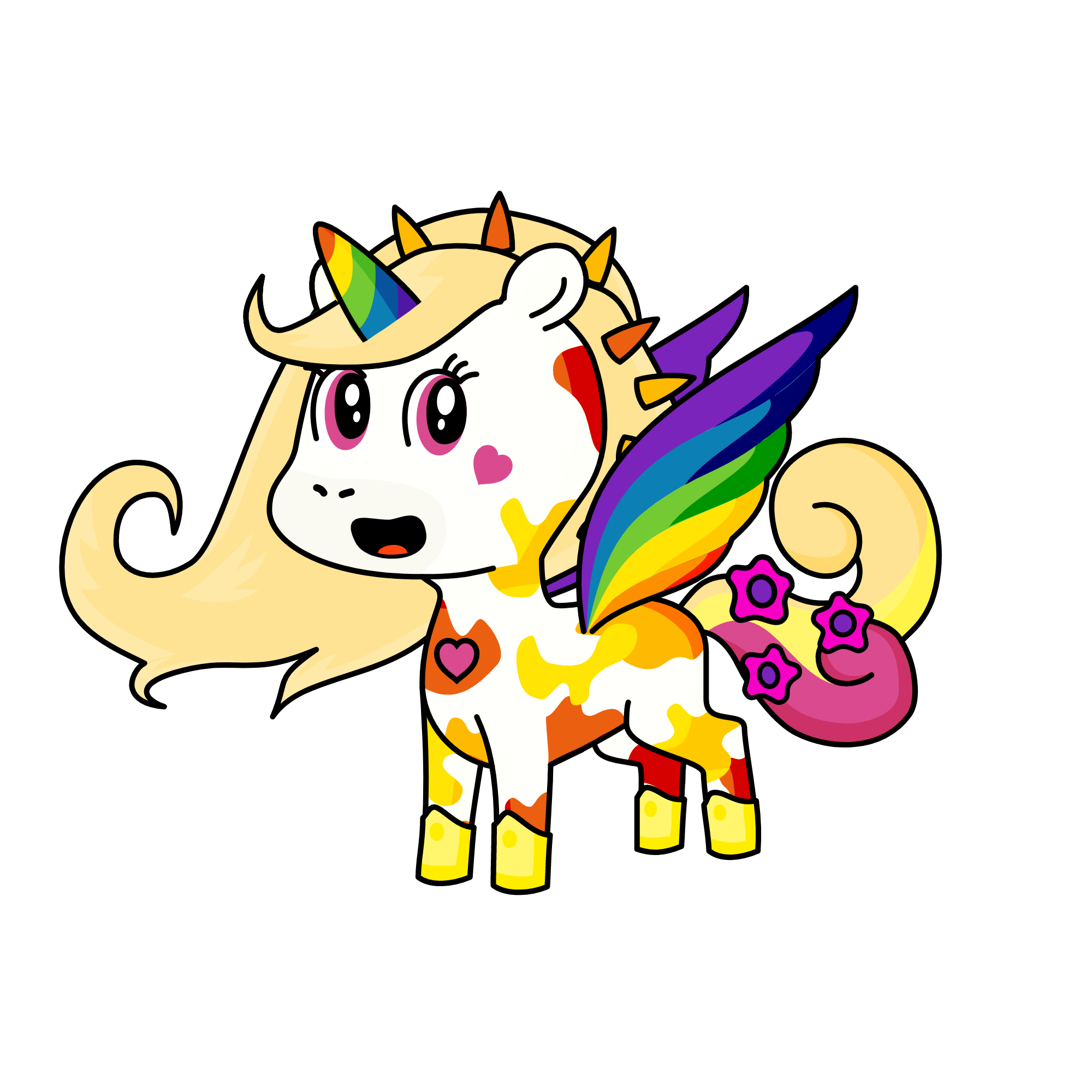 Rainbowina, the unicorn