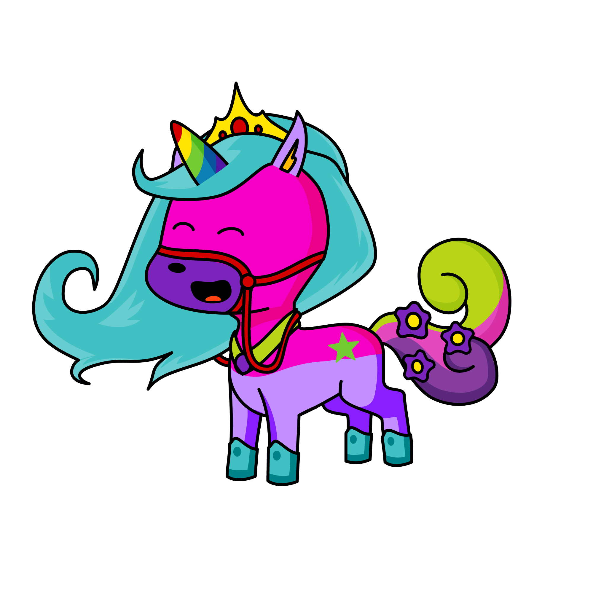 aqua florina, the unicorn