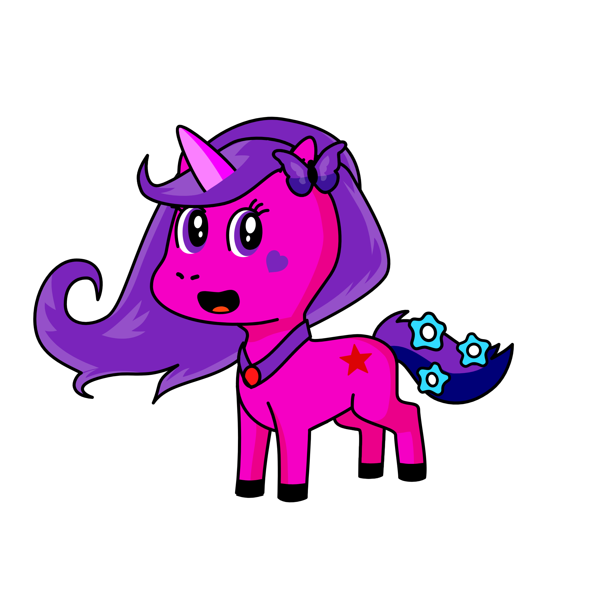 fluffy, the unicorn